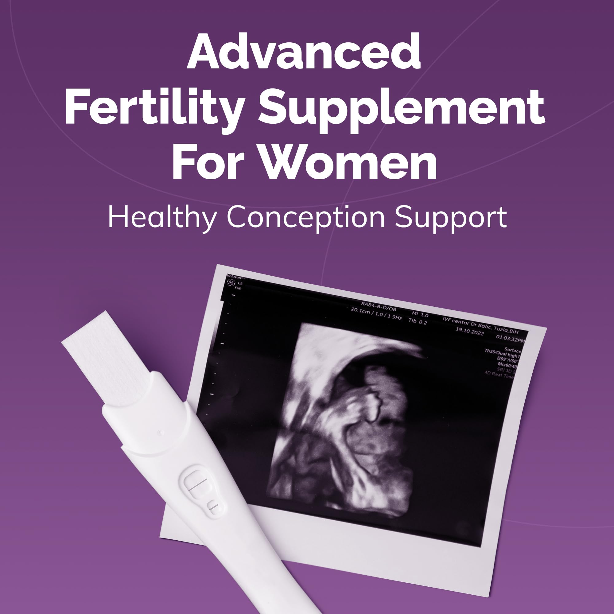 CONCEIVE PLUS Womens Fertility Support – Prenatal Multivitamin for Trying to Get Pregnant – Conception Blend, Hormonal Balance, Folate, Zinc, Thiamin, Riboflavin, Biotin – Non-GMO, Vegan – 30 Days CONCEIVE PLUS uk supplements