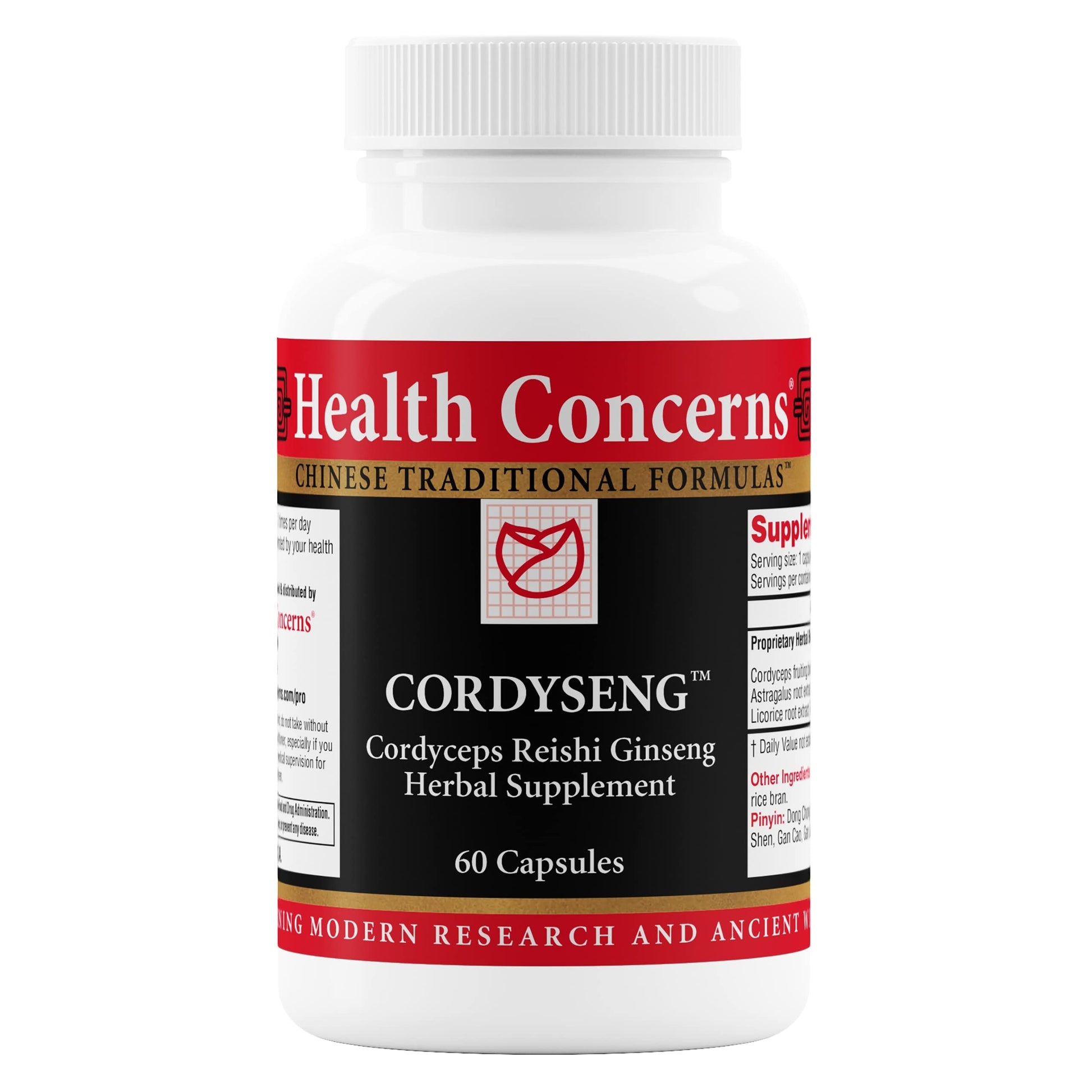 Health Concerns CordySeng – Immune System Support Supplement – Cordyceps Reishi Ginseng Astragalus Adaptogen Blend – Traditional Chinese Medicine – Respiratory & Energy Support – 60 Capsules Health Concerns uk supplements