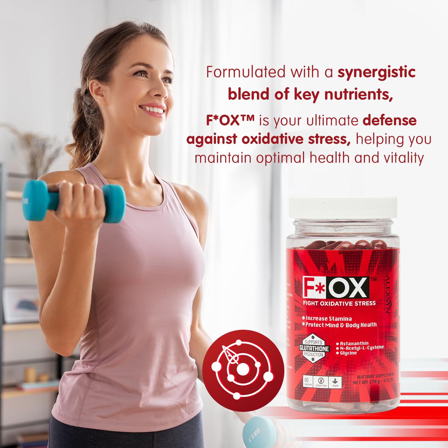 Alexsyn Antioxidant Support Formula – Concentrated Vegan & Gluten-Free Capsules – Helps Defend Against Oxidative Stress and Maintain Daily Vitality – 60 Capsules Alexsyn uk supplements