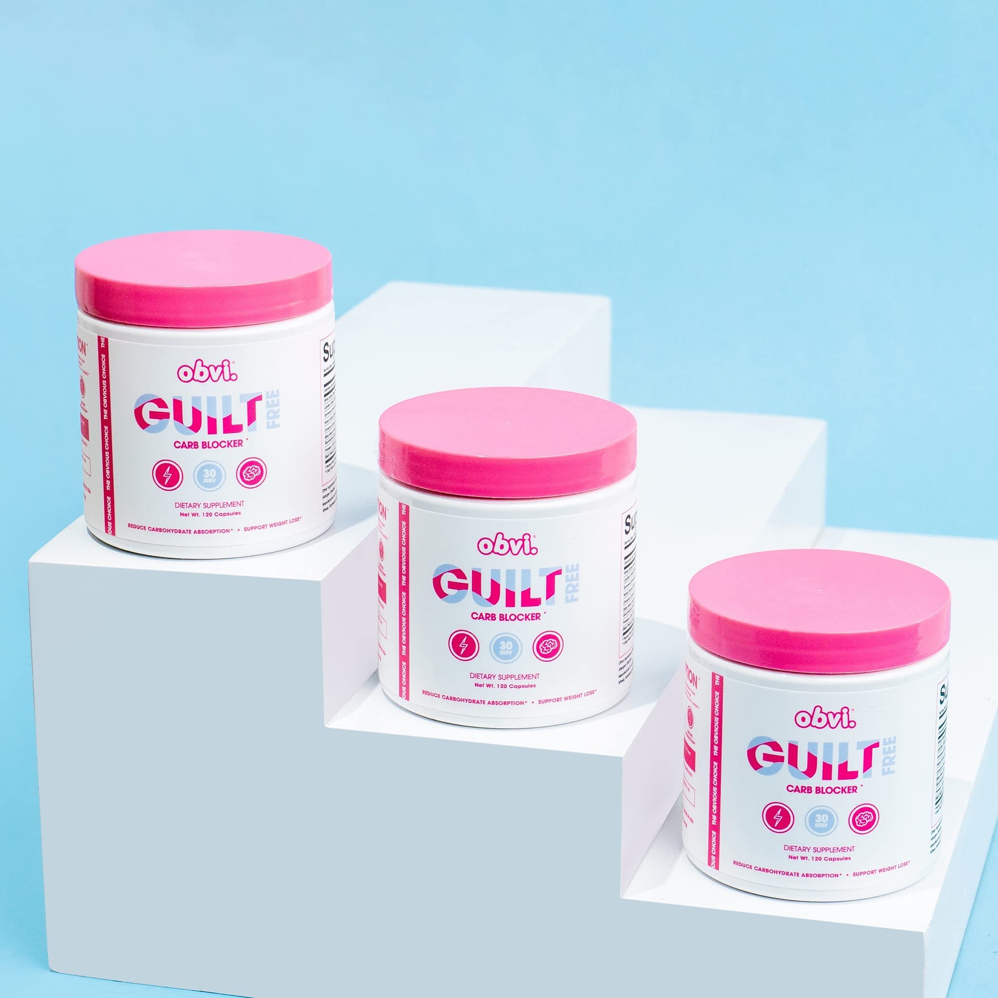 Obvi Guilt Free Carb Blocker, Block Carb Absorption, Support Weight Loss, Healthier Nails Obvi uk supplements