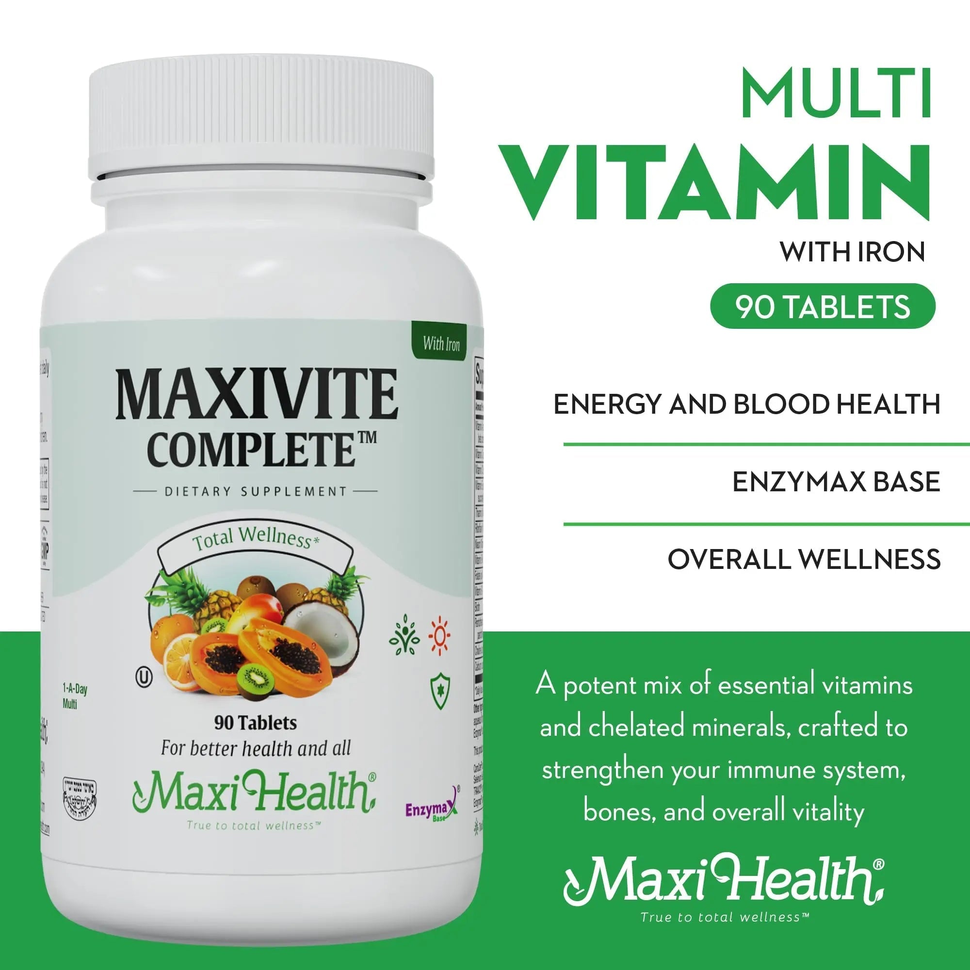 Maxi Health Complete Once Daily Vitamins for Men & Women - Multivitamin for Women & Men Maxi Health uk supplements