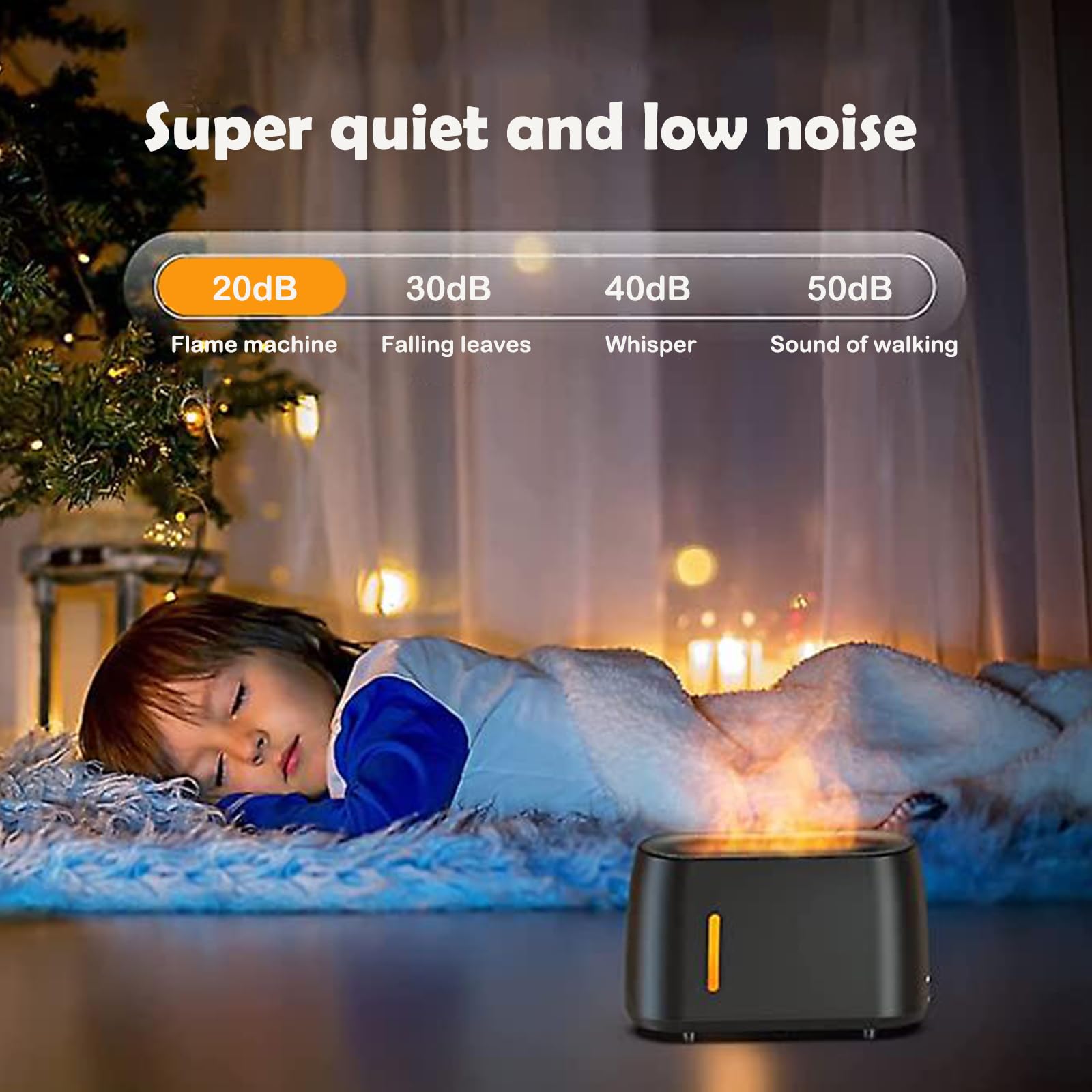 Flame Diffuser Humidifier 240ML for Essential Oils, Smart Timing with 7 Changeable Colors, Dual Mist AOSUMWITHU uk supplements