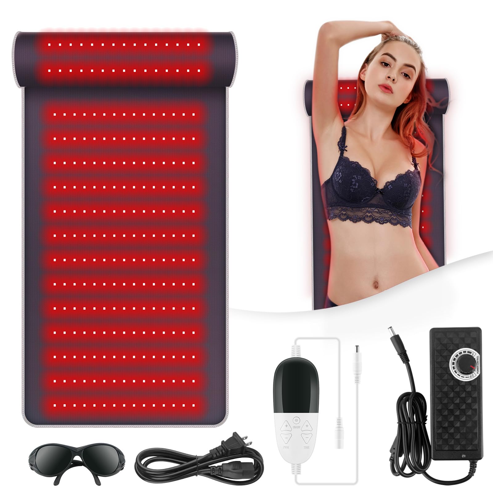 Rutollmit Red Light Therapy Mat - Experience Relaxation with 225 LEDs, 660nm Red Light Rutollmit uk supplements