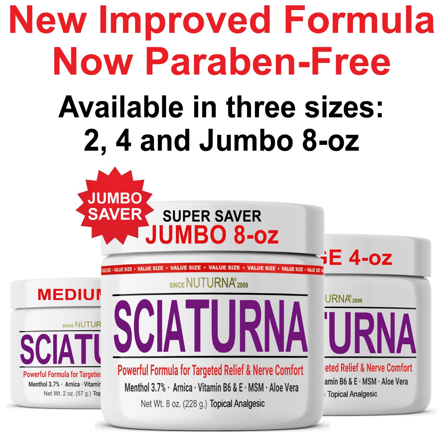 Sciatica Nerve Cream - Maximum Strength Comfort Cream for Feet, Hands, Legs, Toes, Back - Natural Ultra Strength Arnica, MSM, Menthol, Soothing Comfort, 2 Oz Nuturna uk supplements
