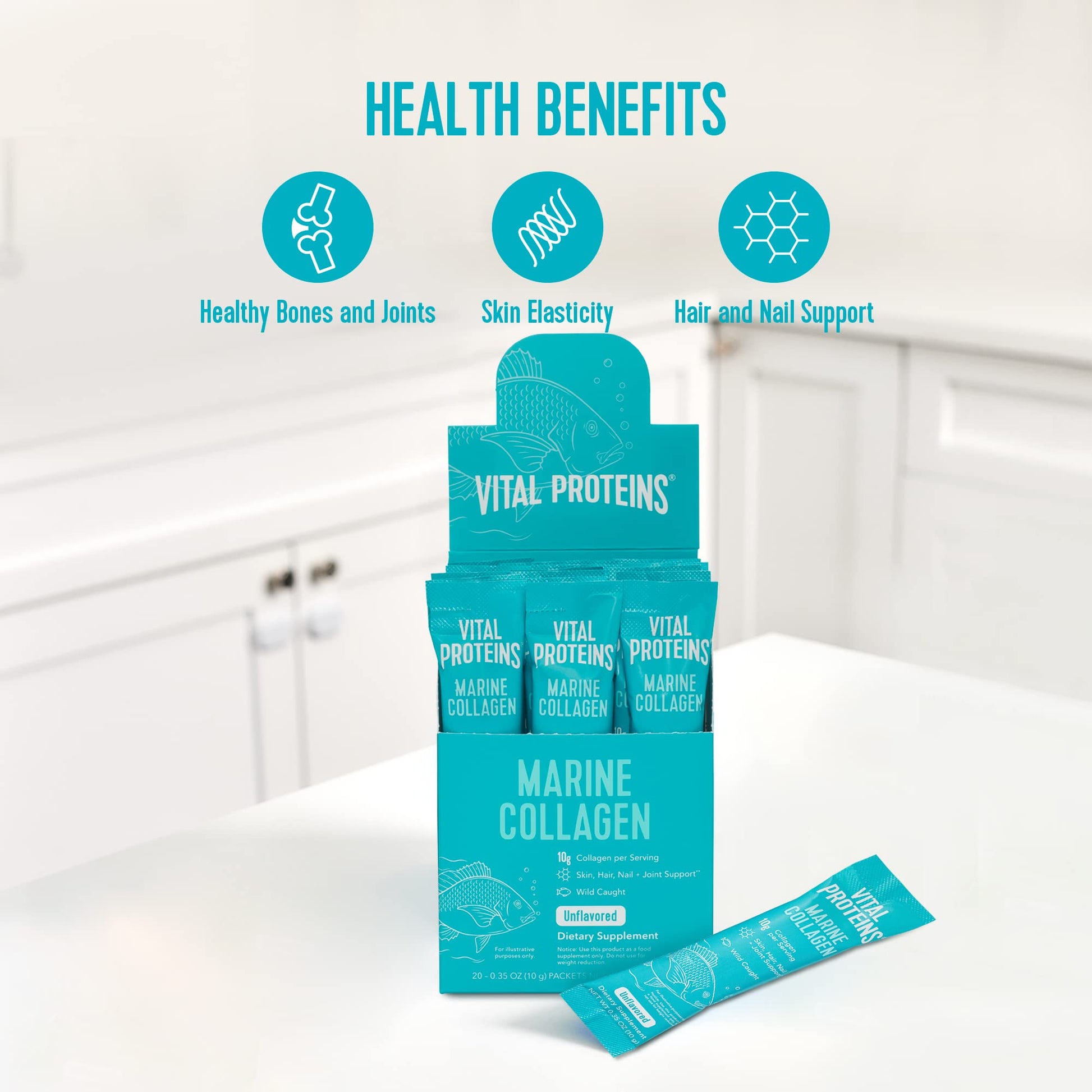 Vital Proteins Unflavored Marine Collagen 20 Pack, 0.35 OZ Vital Proteins uk supplements