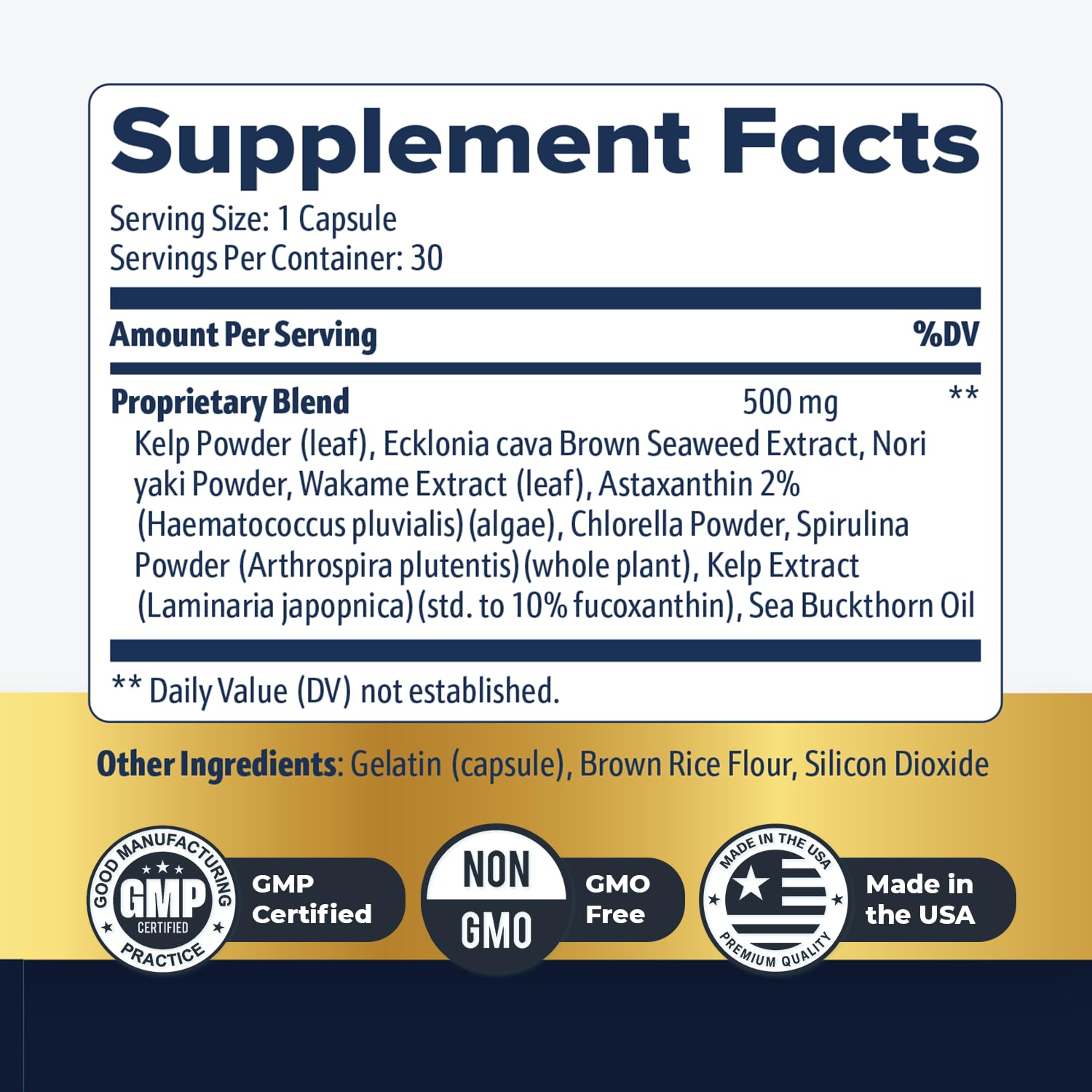 Nature’s NutriWave AquaPeace – Aqua Peace Caps Daily Marine-Based Supplement with Seaweed & Algae Extracts – Clean, Stimulant-Free Formula – Non-GMO, Made in USA - 30 Capsules, 1 Month Supply Nature’s NutriWave uk supplements