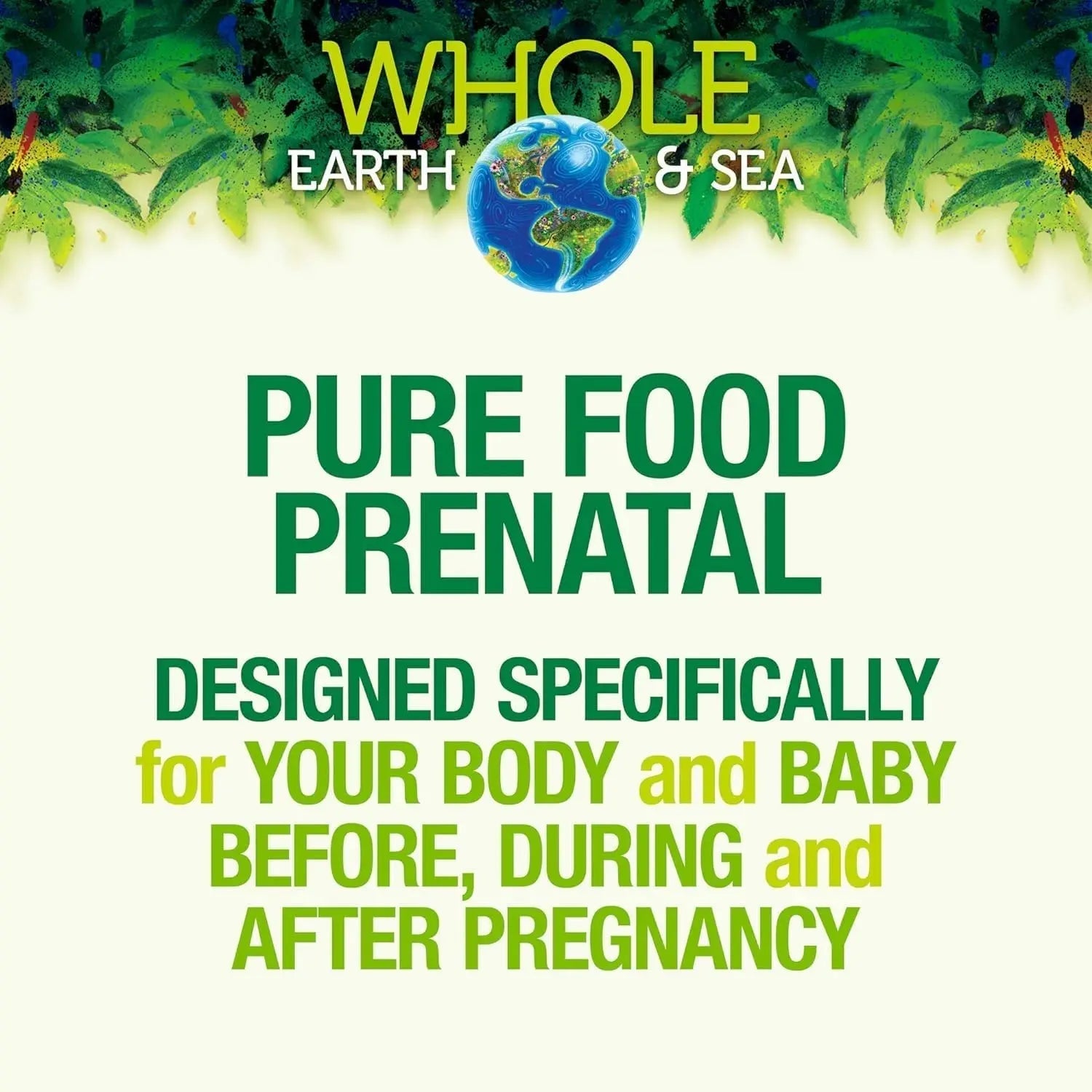 Natural Factors Whole Earth & Sea, Women's Prenatal Multivitamin and Mineral, Whole Food Supplement, Vegan, 120 Tablets Natural Factors uk supplements