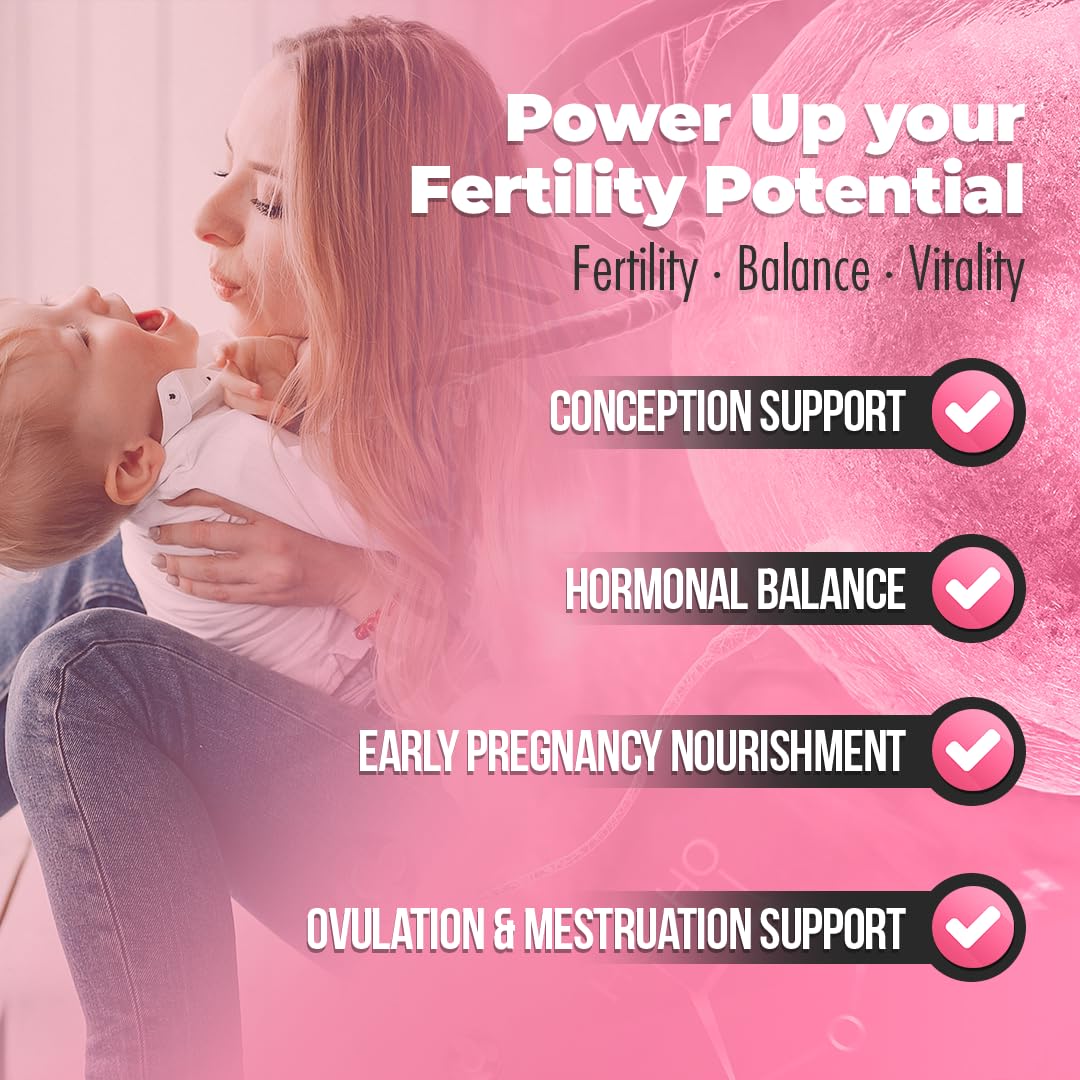 Fertili-t Female (90 Caps) Natural Fertility Support, Hormonal Balance & Prenatal Vitamins for Women, Conception Support, Natural Fertility Supplement with Aguaje & Red Maca (30-Day Supply) (1) AURA VITAMINS uk supplements