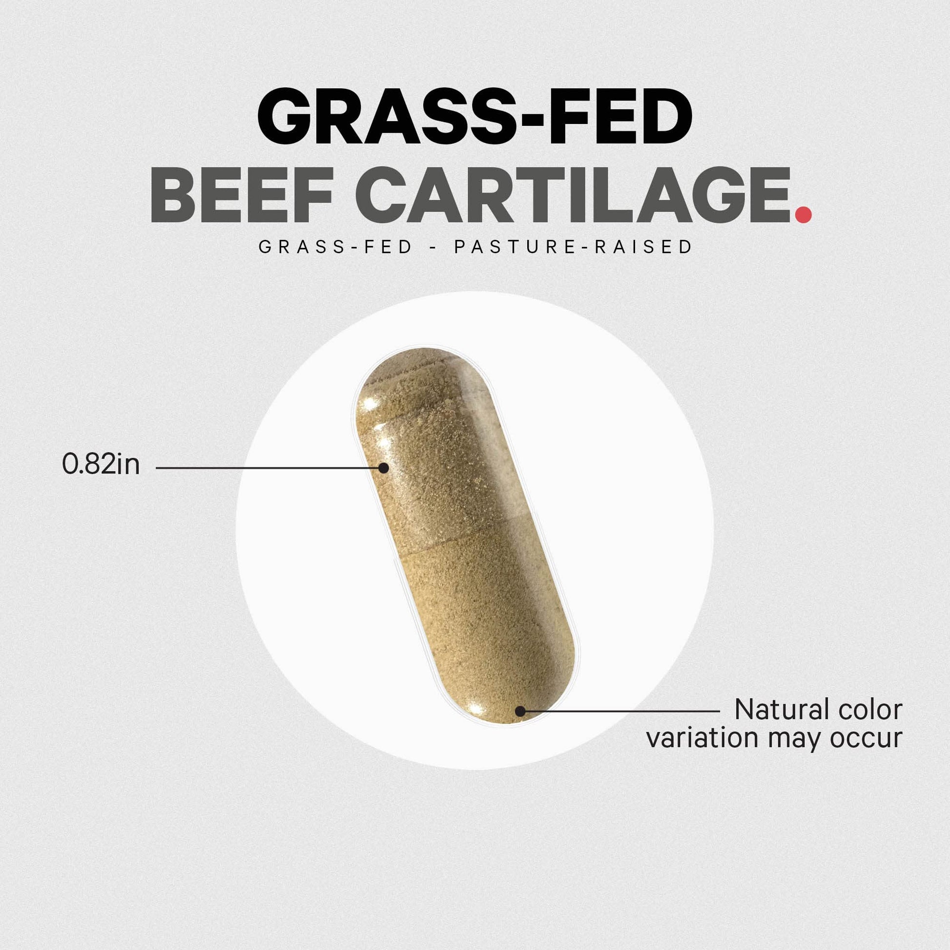 Codeage Grass Fed Beef Cartilage Supplement - Freeze Dried, Non-Defatted, Desiccated Beef Tracheal Bovine Cartilage & Liver Pills – Pasture Raised Argentina Beef Vitamins - Non-GMO -180 Capsules Codeage uk supplements