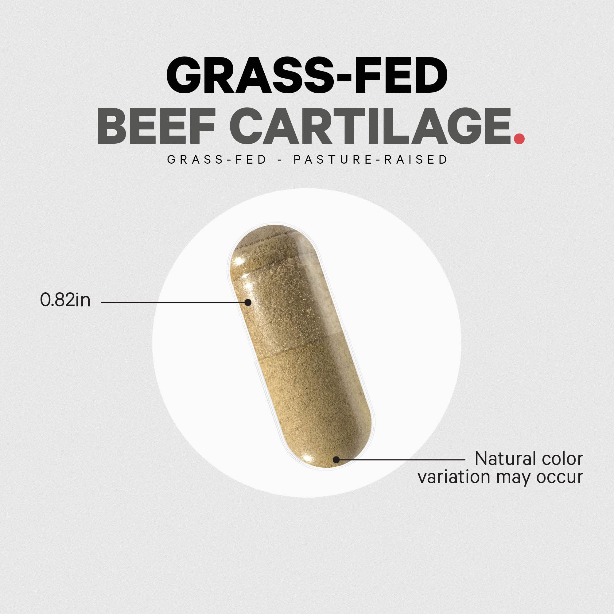 Codeage Grass Fed Beef Cartilage Supplement - Freeze Dried, Non-Defatted, Desiccated Beef Tracheal Bovine Cartilage & Liver Pills – Pasture Raised Argentina Beef Vitamins - Non-GMO -180 Capsules Codeage uk supplements