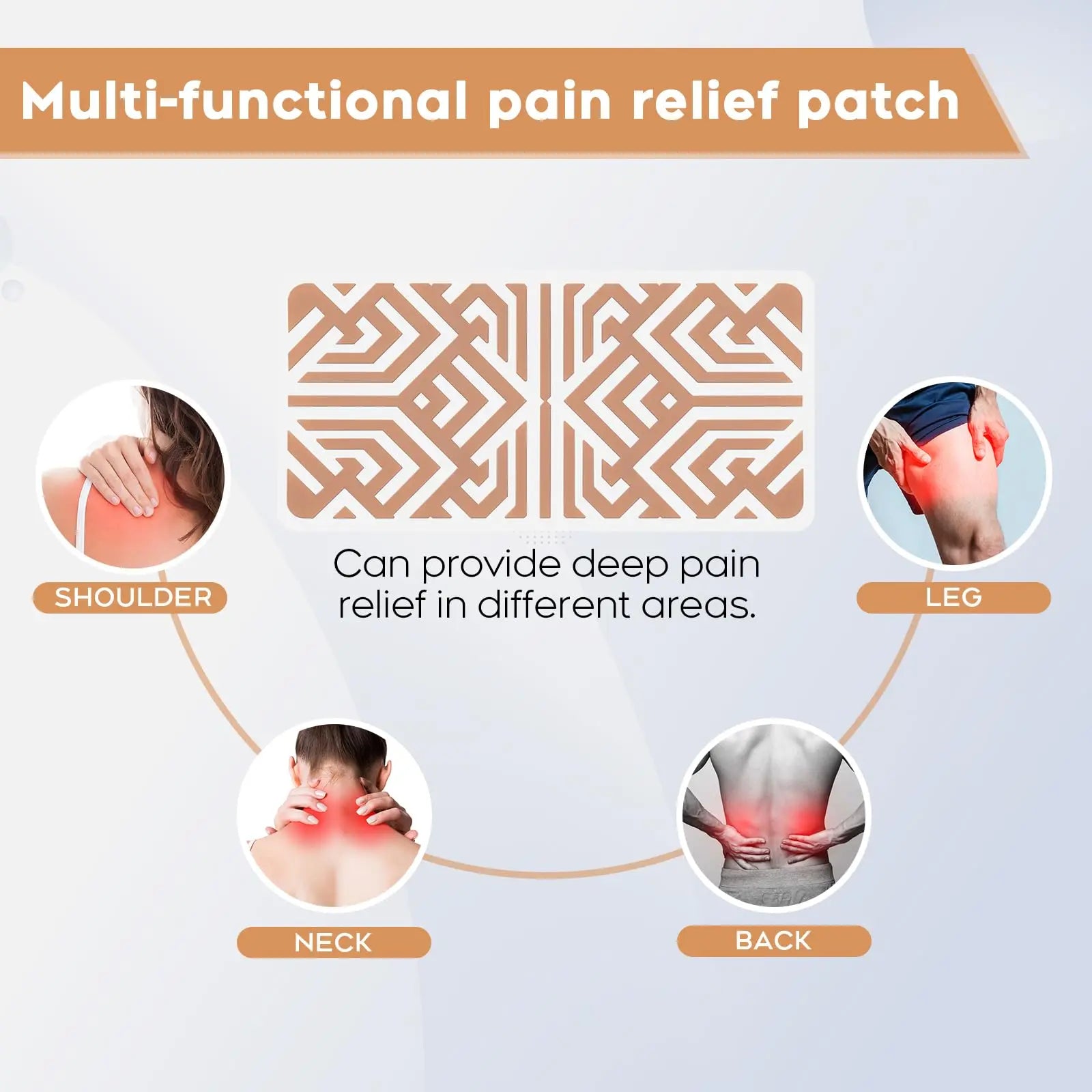 XAYIUIYAX Menthol Pain Patches, Cooling Pain Relief for Sore Muscle Relief - Includes 3 Adhesives, 1 Patch & 1 Carry Case - Relief Back, Shoulder & More - 3.03" × 6.30"-0317 XAYIUIYAX uk supplements