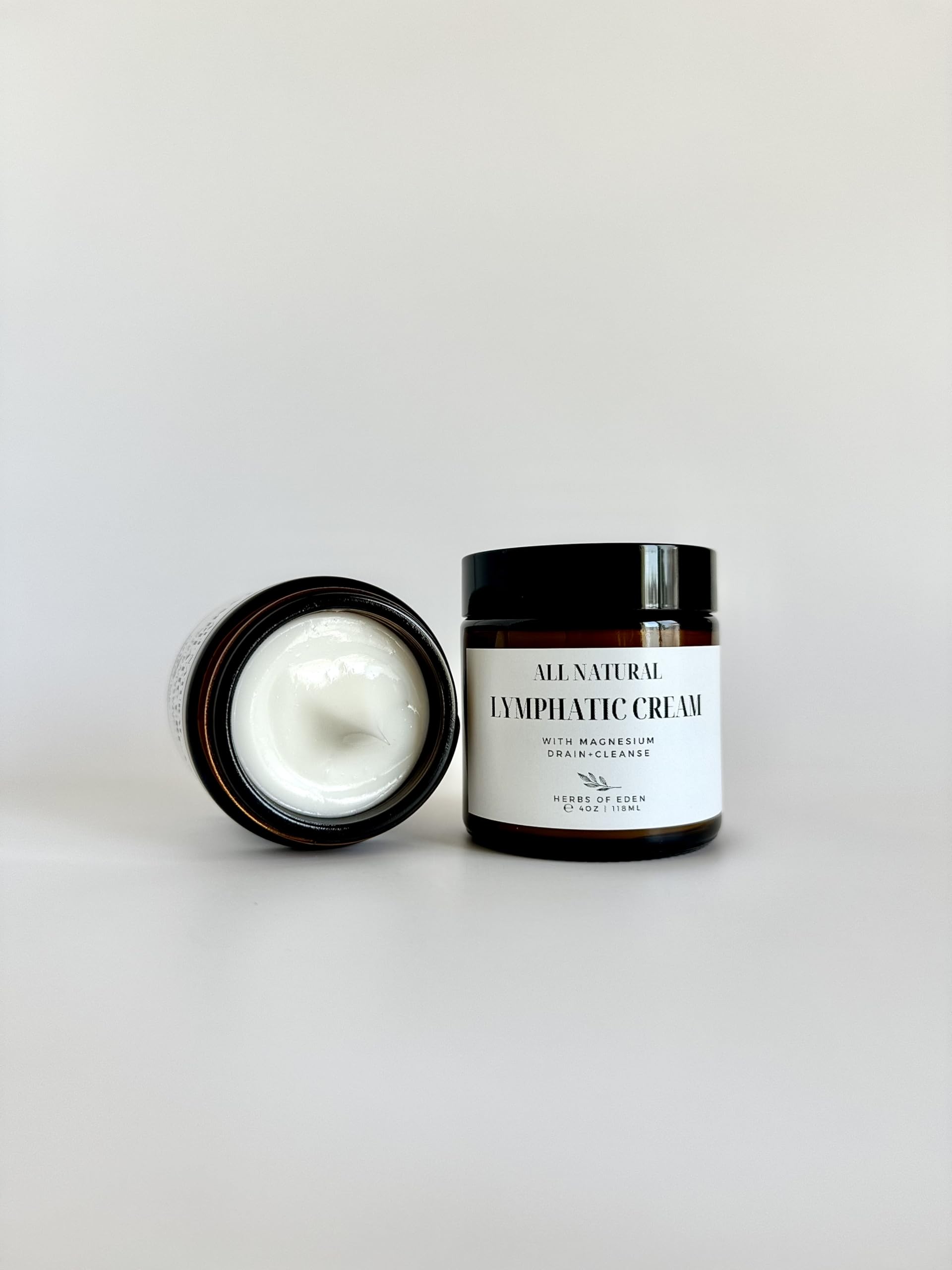 Organic Lymphatic Massage Cream with Magnesium – Natural Topical Cream | Stimulate Lymph Fluid | Family Owned, Made in USA Herbs of Eden uk supplements