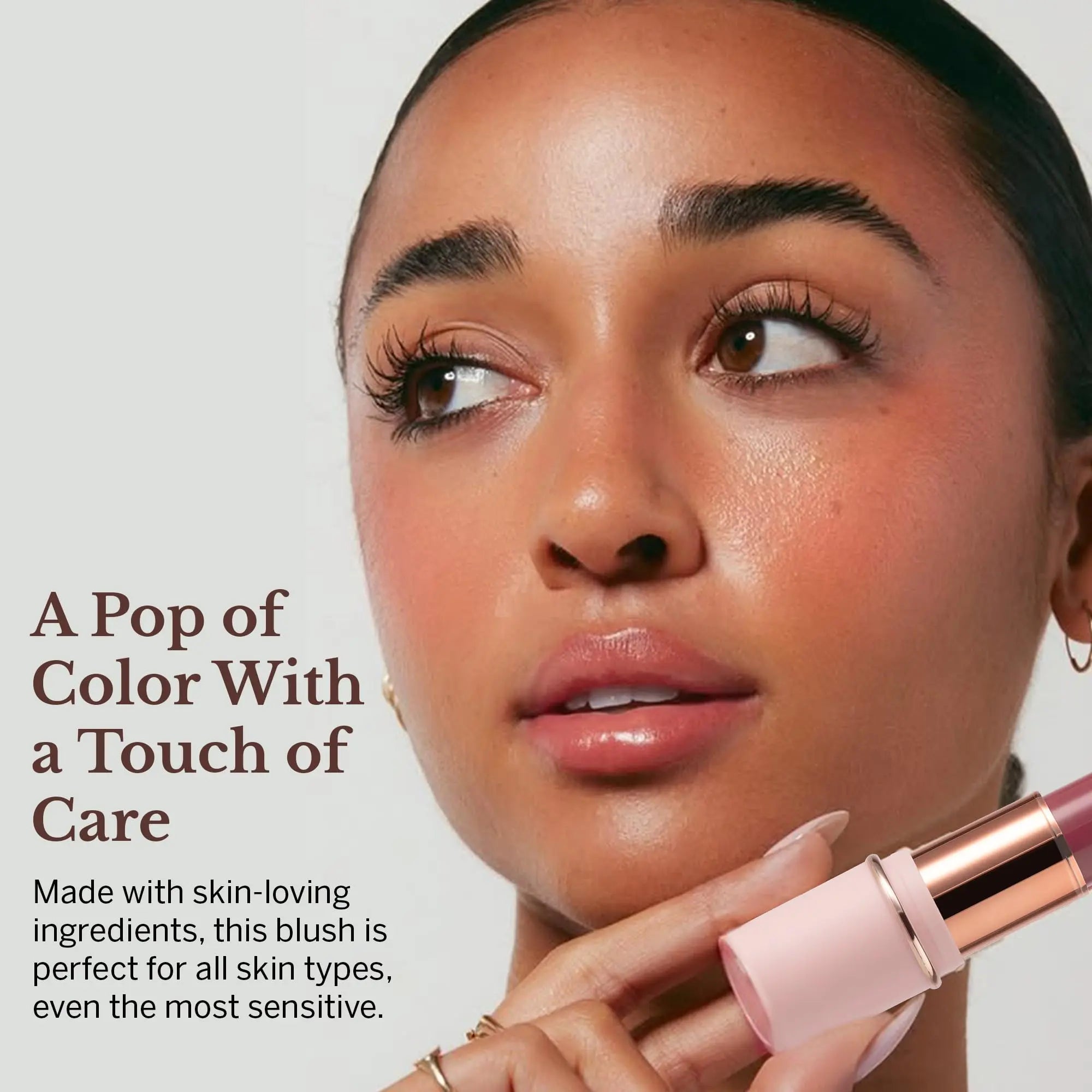 BeautiHome Blush Stick for Cheeks & Lips Multistick Cream Blush- Easy to Apply & Blend- Infused with Nourishing Ingredients for your Skin Compact Travel Size Makeup (Misty Rose, Small) BeautiHome uk supplements