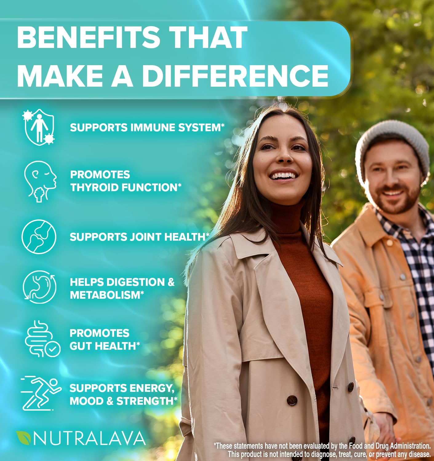 NUTRALAVA Sea Moss Pills, All-in-One Blend with Irish Sea Moss Black Seed Oil Ashwagandha, Sea Moss Capsules for Women and Men - Gluten-Free, Non-GMO, 60 Capsules NUTRALAVA uk supplements