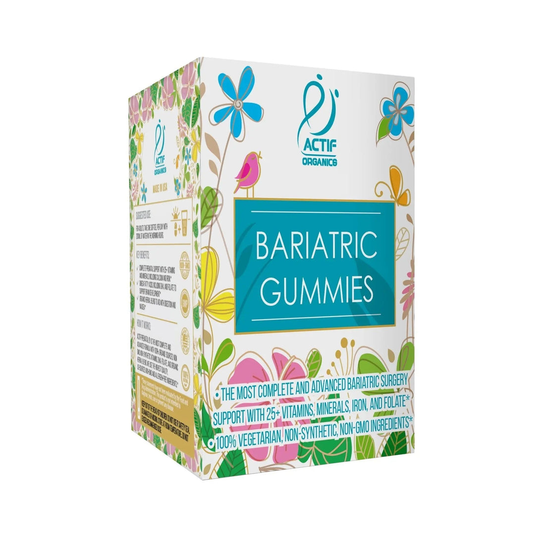 ACTIF Organic Bariatric Gummies with 25+ Organic Vitamins and Minerals for Bariatric Surgery, Advanced Formula ACTIF uk supplements