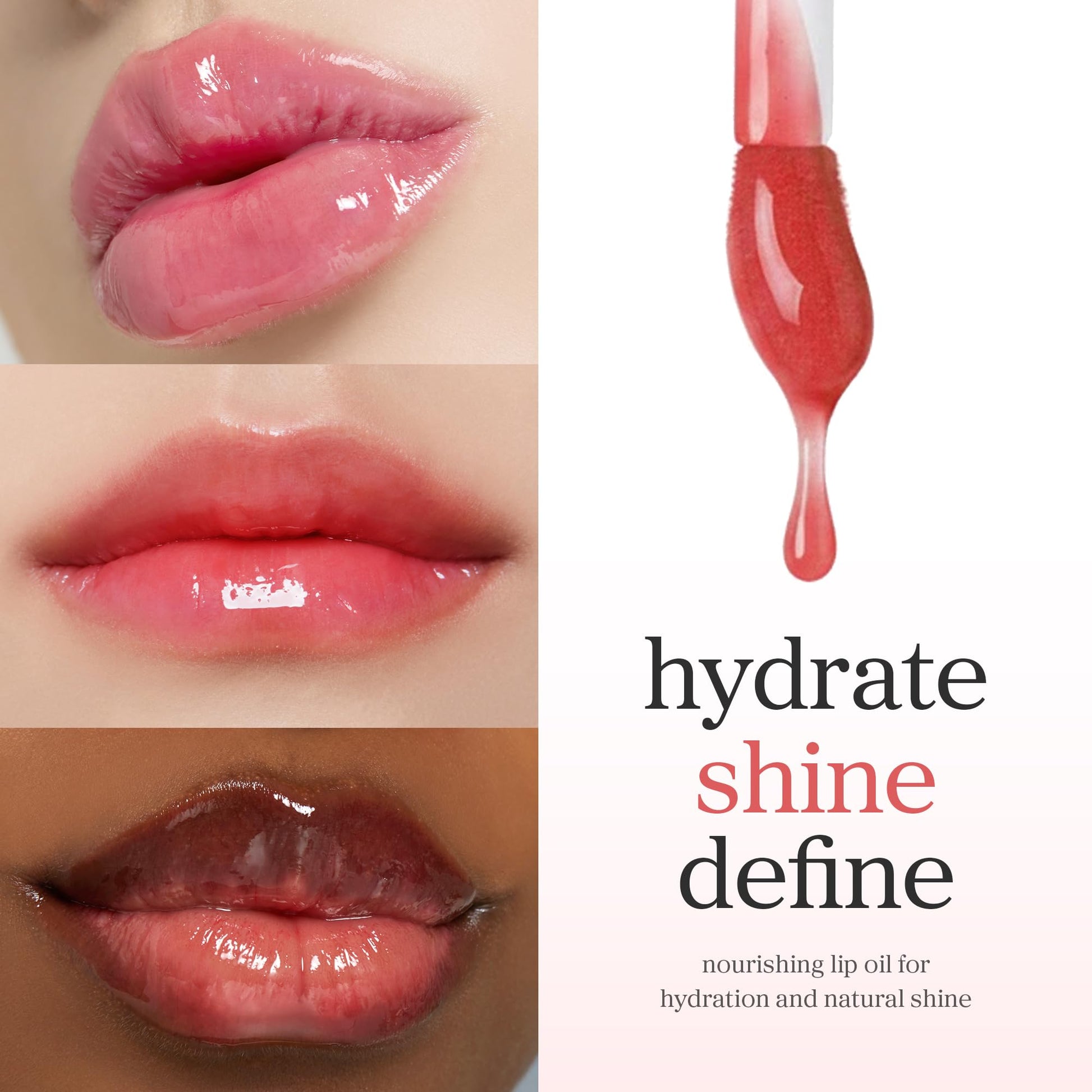 NOONI Korean Lip Oil - Appleberry | Long-Lasting, Moisturizing, Plumping, Revitalizing for Dry Lips, Waterproof, No Peel Off, Hydrating, Nourishing Crystal Clear, Stocking Stuffers, 0.12 FL Oz NOONI uk supplements