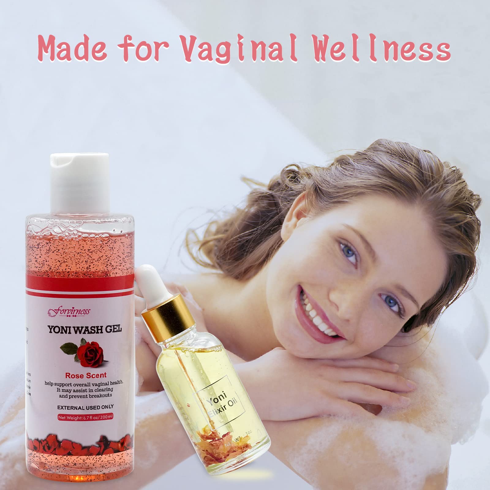forvirness Feminine Wash & Natural Yoni Oil Set, Vaginal Wash with Cleaning Factor - Remove Odor forvirness uk supplements
