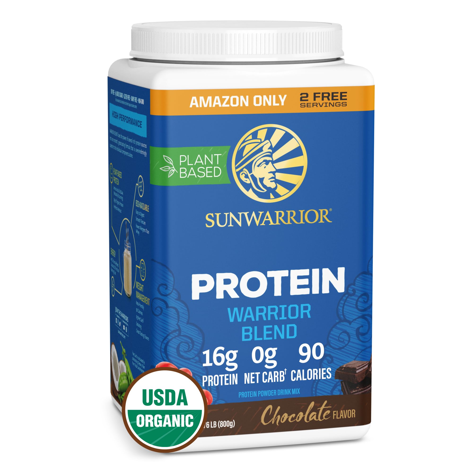 Vegan Protein Powder Plant-based Protein Powder USDA Organic | BCAA Amino Acids Sunwarrior uk supplements