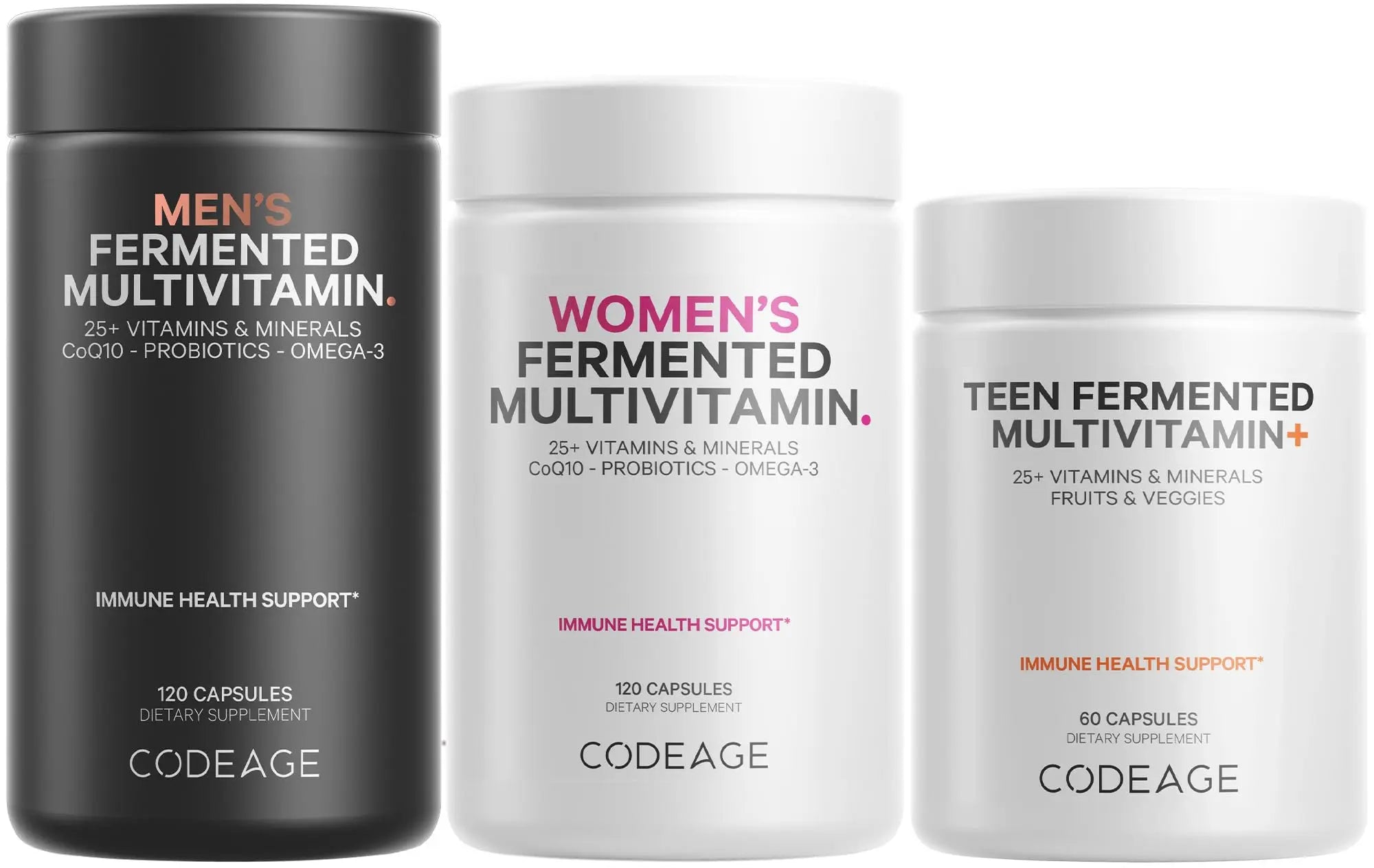 Codeage Family Multivitamin Bundle – Multivitamins for Teens, Women & Men – Essential Vitamins & Minerals Pack Codeage uk supplements