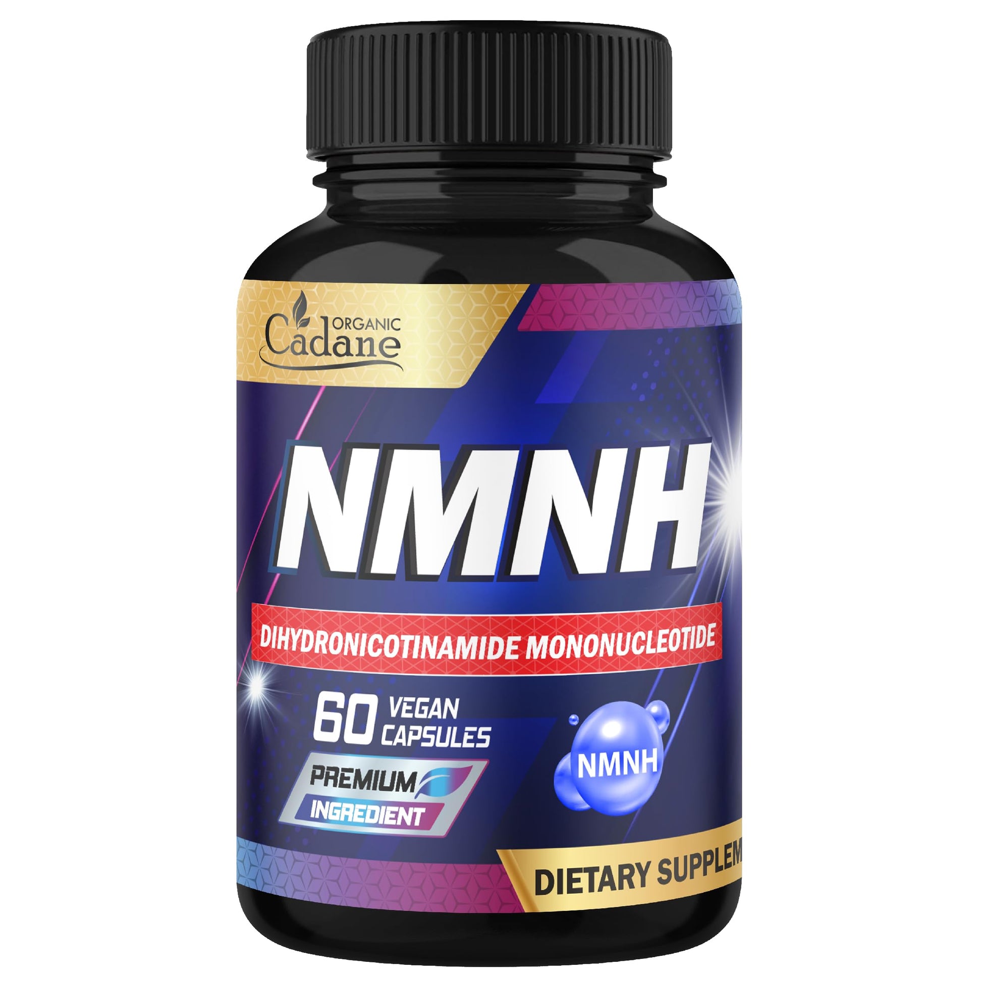 Cadane NMNH Supplement | Support Energy & Healthy Aging | Dihydronicotinamide Mononucleotide | Non-GMO – 60 Capsules – 30-Day Organic Cadane uk supplements