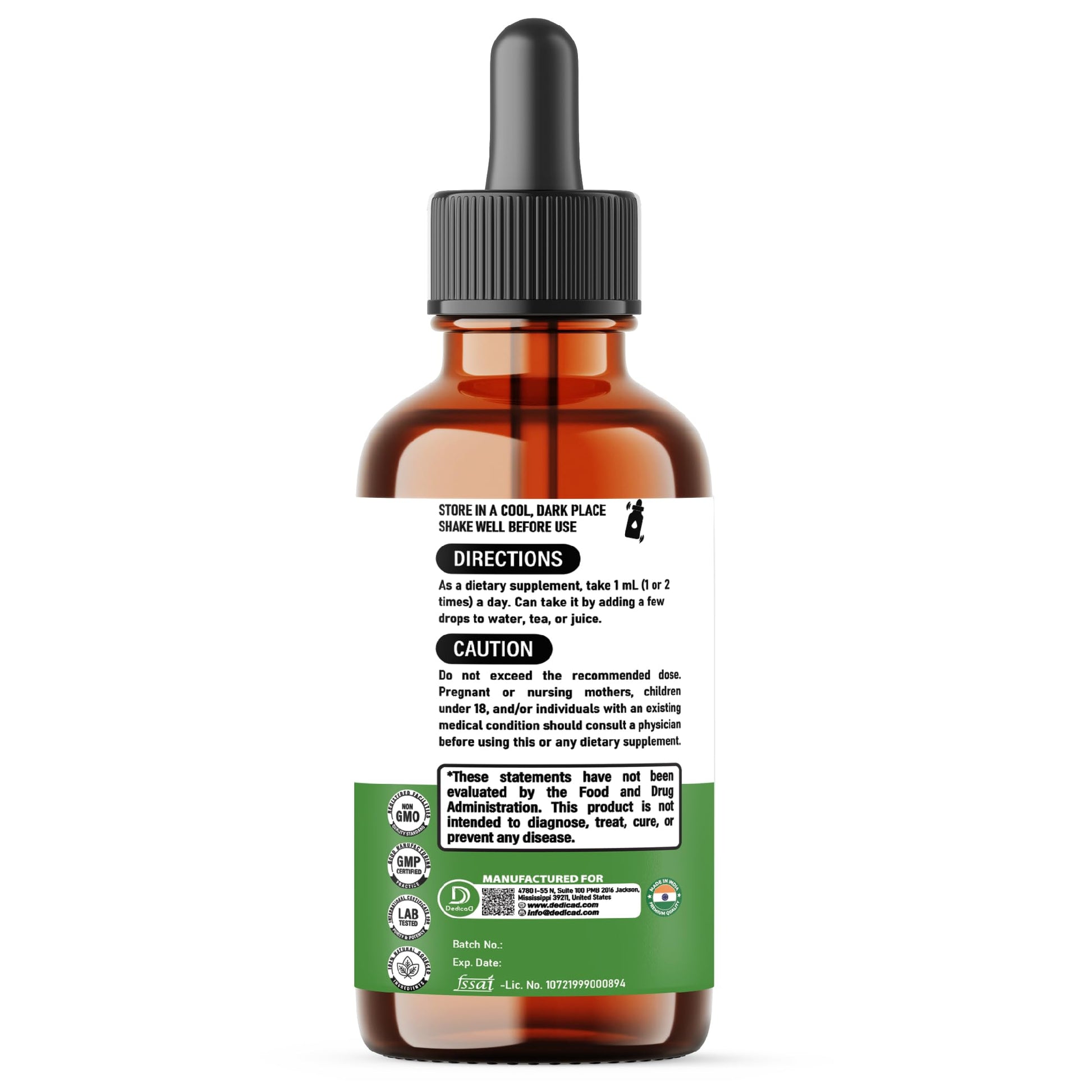 DEDICAD 12in1 Wormwood Liquid Drops - Black Walnut Wormwood Tincture Liquid Extract Whole Cloves and 9 More Herbs - 60 Days Supply DEDICAD uk supplements