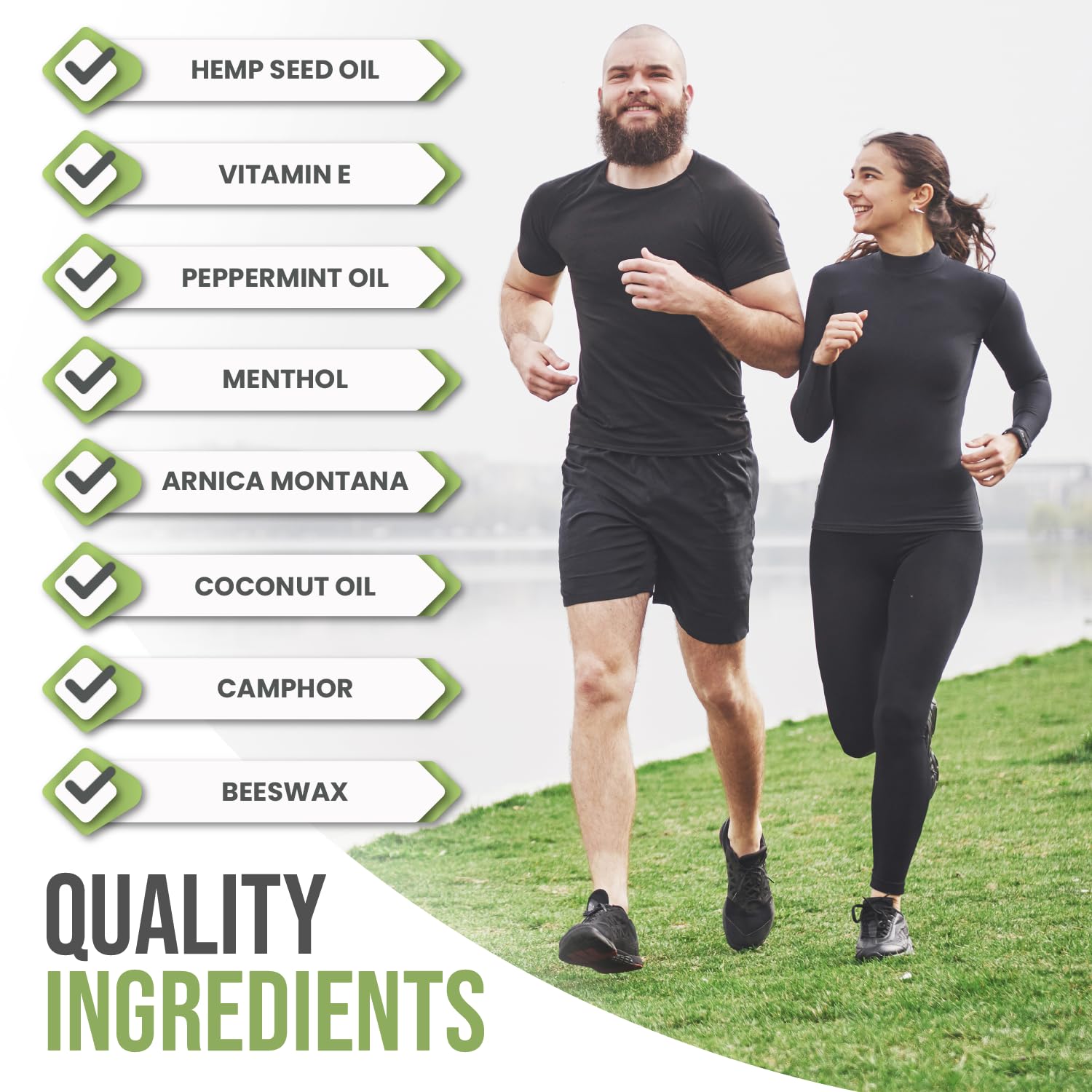 Hemp Oil Balm with Arnica, Camphor, Menthol & Peppermint, Herbal Cooling Balm for Muscles, Joints, Knees, Back & Body, Made in USA, 2oz FOXLEAF uk supplements