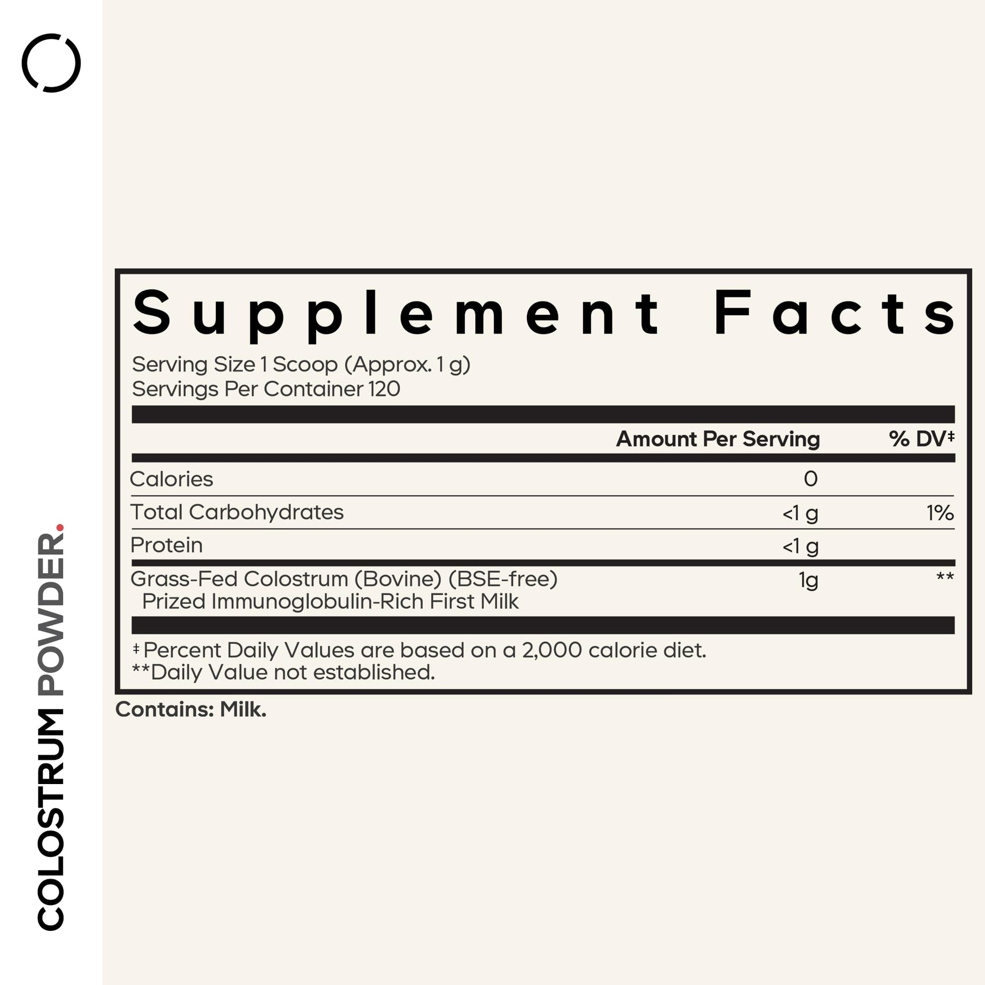 Codeage Bovine Colostrum Powder Supplement 4-Month Supply, 1000mg per Serving, Grass-Fed Ethically Sourced, Immunoglobulin-Rich Prized First Milk, Cold-Chain Pasteurized, Agglomerated, Non-GMO, 4.3 OZ Codeage uk supplements