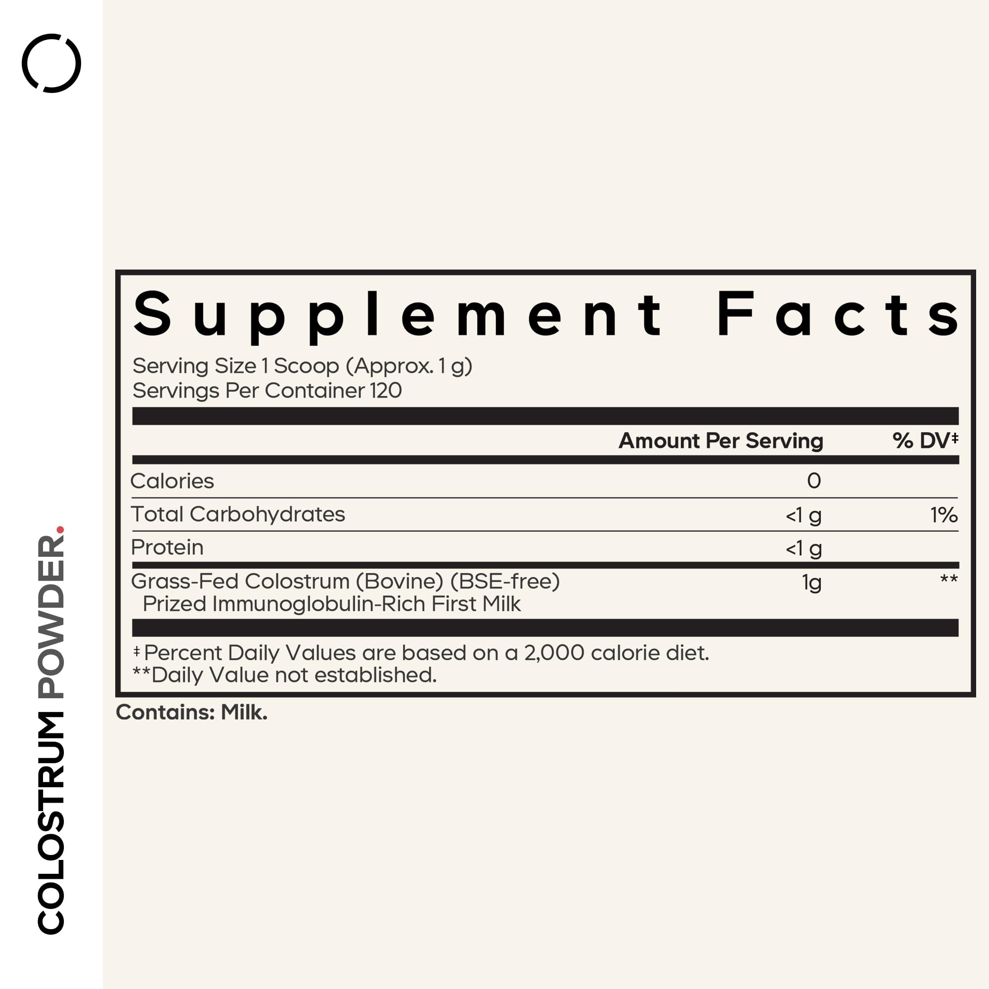 Codeage Bovine Colostrum Powder Supplement 4-Month Supply, 1000mg per Serving, Grass-Fed Ethically Sourced, Immunoglobulin-Rich Prized First Milk, Cold-Chain Pasteurized, Agglomerated, Non-GMO, 4.3 OZ Codeage uk supplements