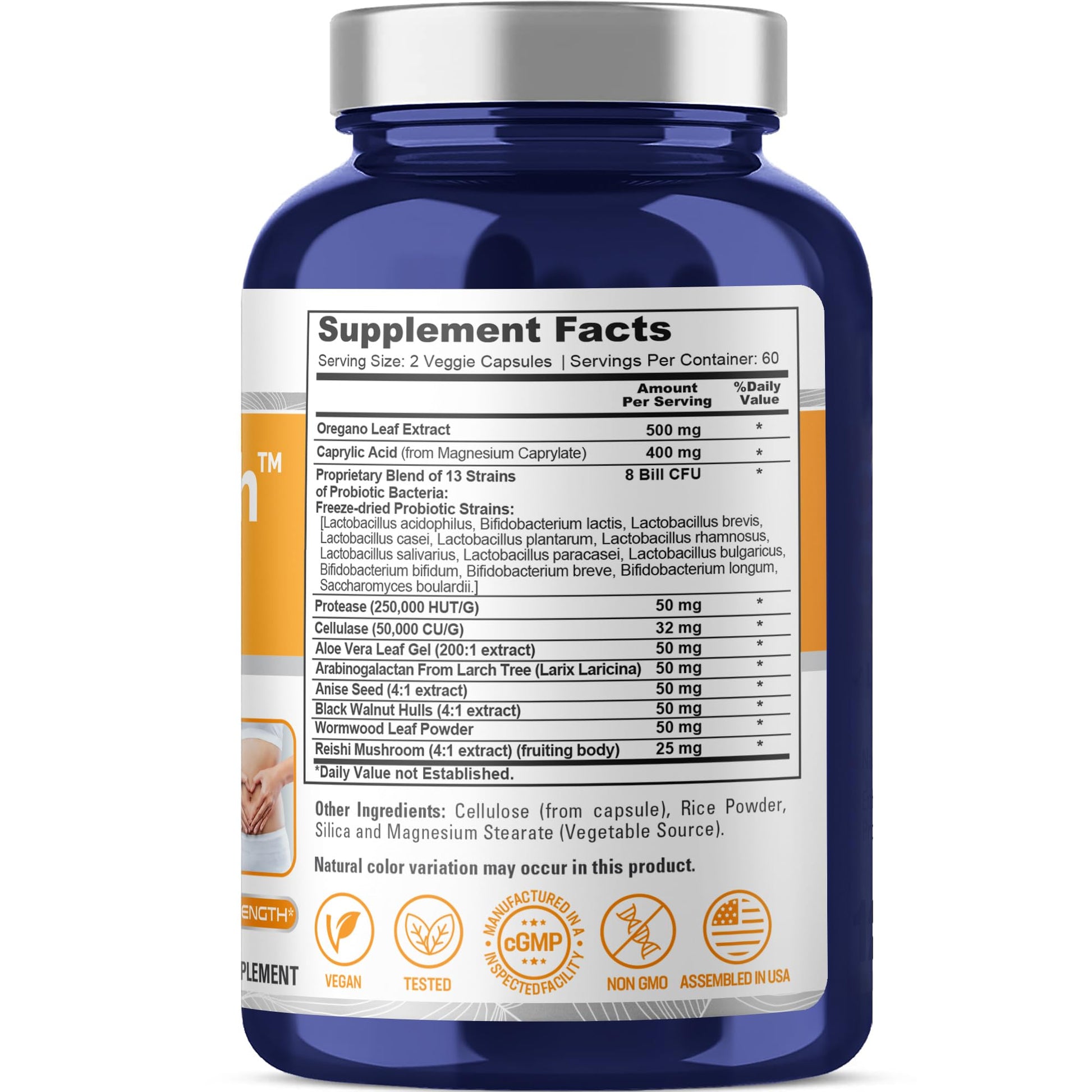NusaPure CandiHealth Complex (Non-GMO, Vegan) 120 Veggie Capsules NusaPure uk supplements