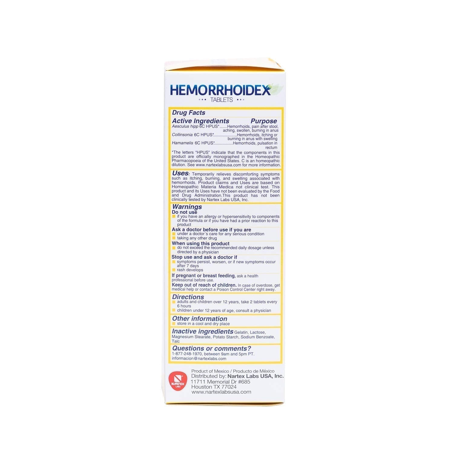 Nartex Hemorrhoid X Treatment Combo Pack 1 Tube & 30 Tablets NARTEX LABS uk supplements