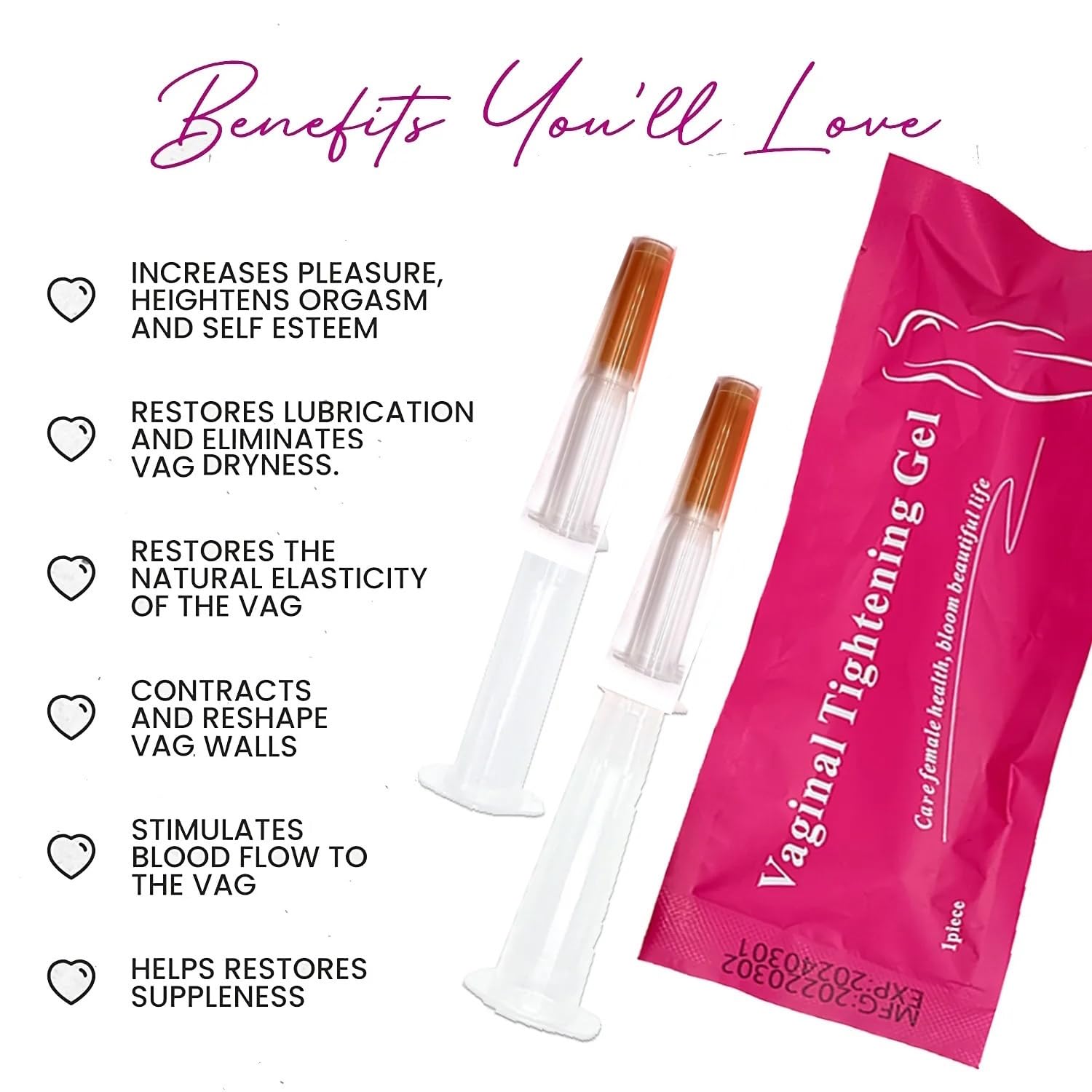 Impressive Beauty Premium Vaginal Tightening Gel Cream for Vag - Essential All Natural Feminine Care Impresive Smile uk supplements