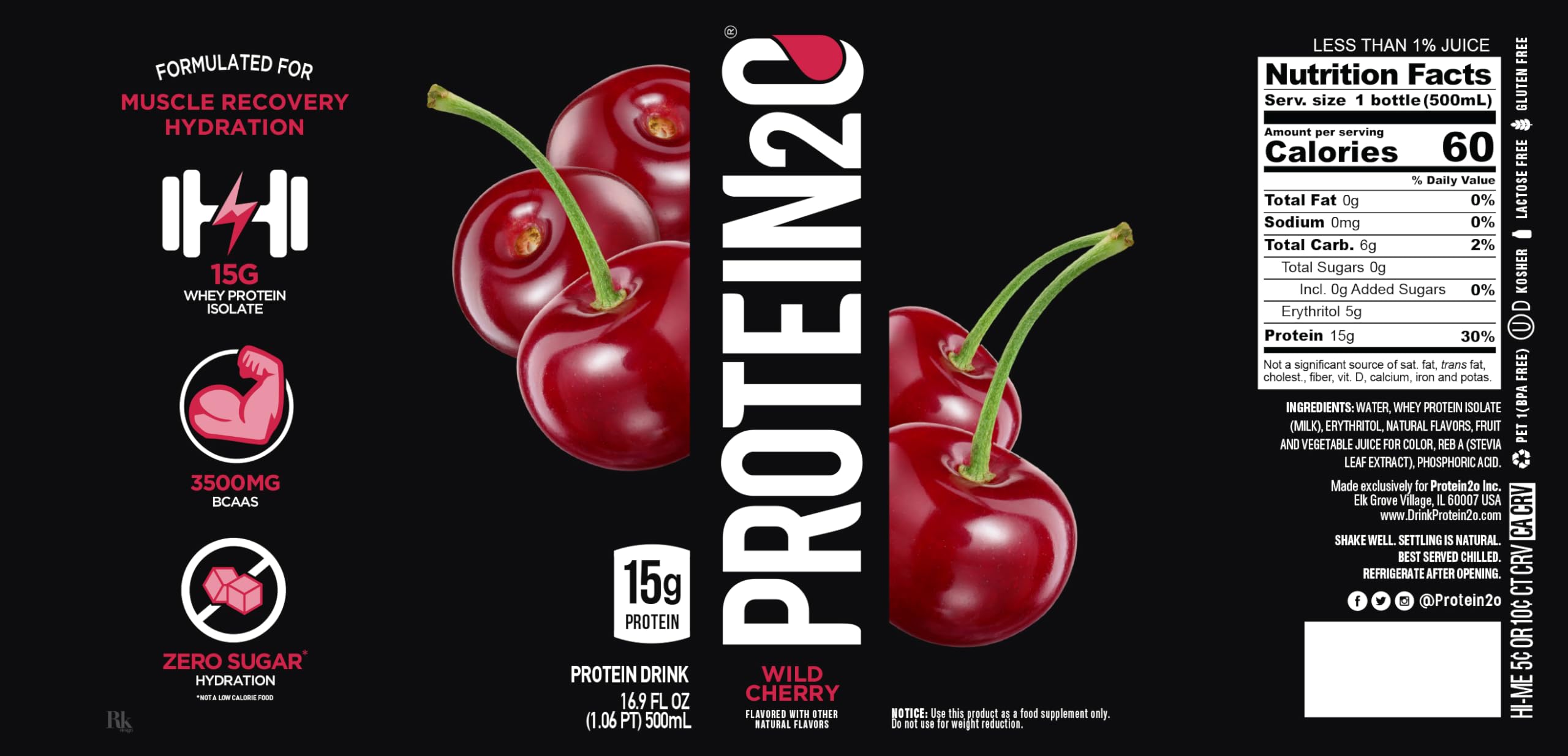 Protein2o 15g Whey Protein Isolate Infused Water, Ready To Drink, Sugar Free Protein2o uk supplements