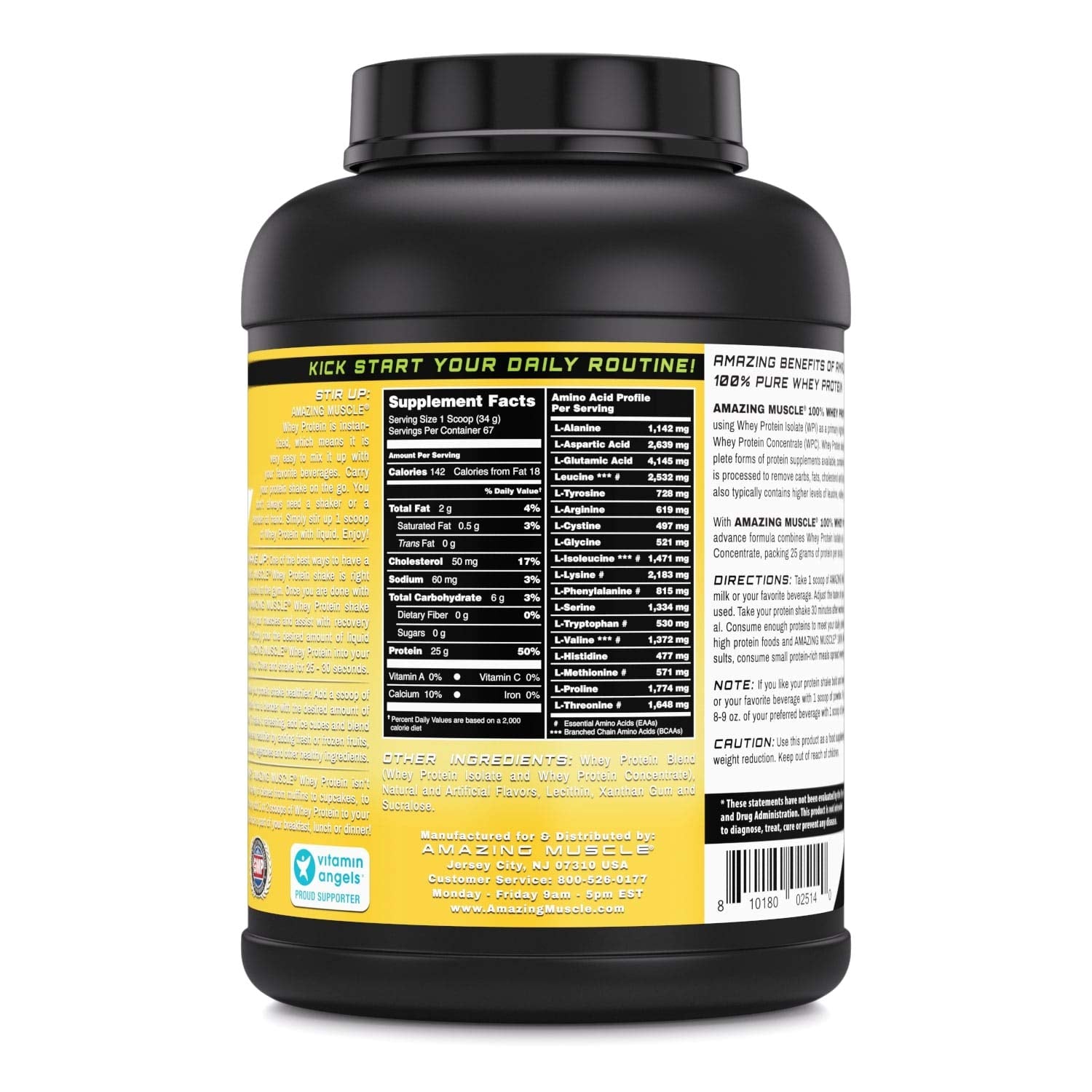 Amazing Muscle 100% Whey Protein Powder *Advanced Formula with Whey Protein Amazing Nutrition uk supplements
