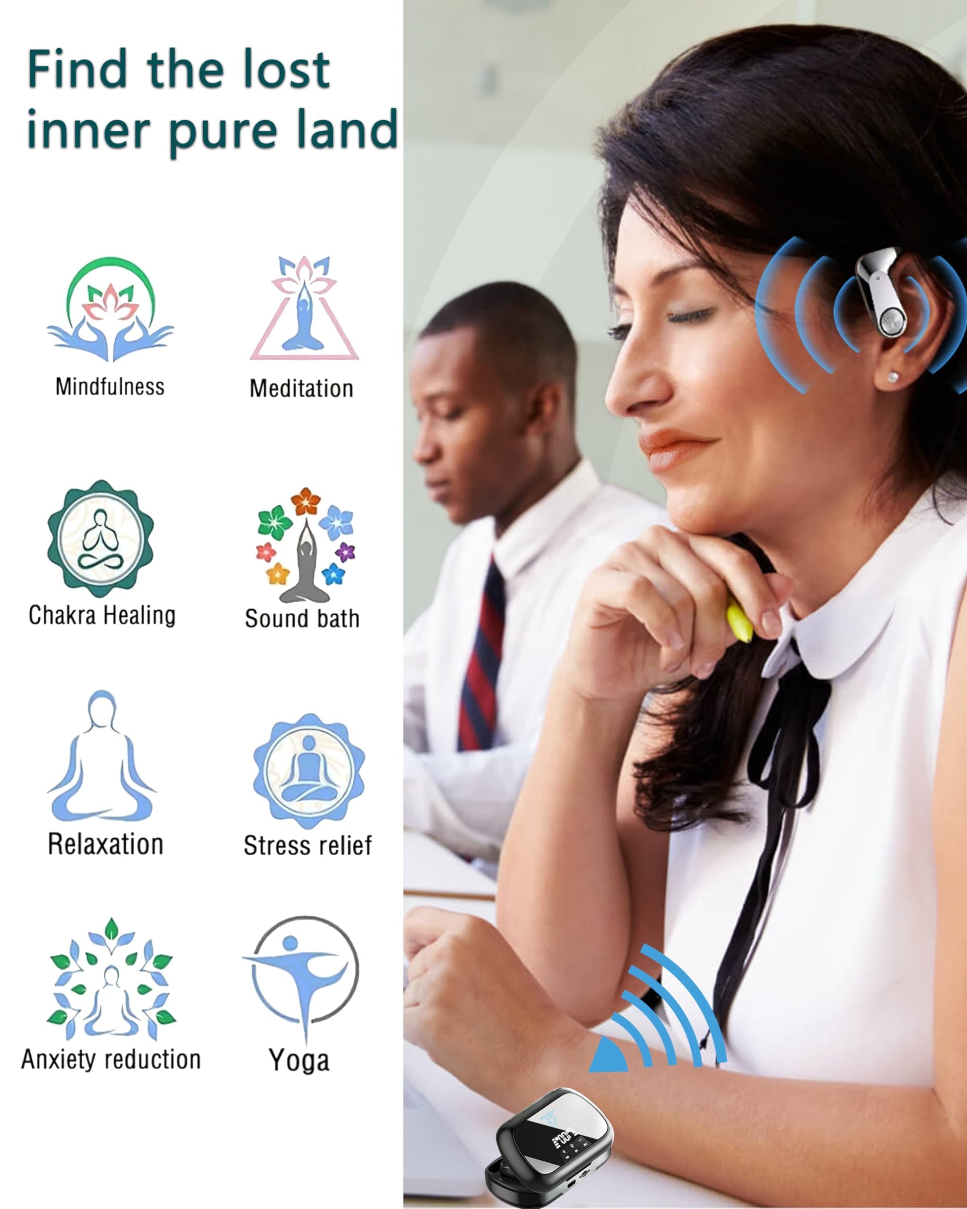 Sound Frequency Machine, Vedawind Meditation Accessory, Mindfulness, Tone Therapy System Vedawind uk supplements