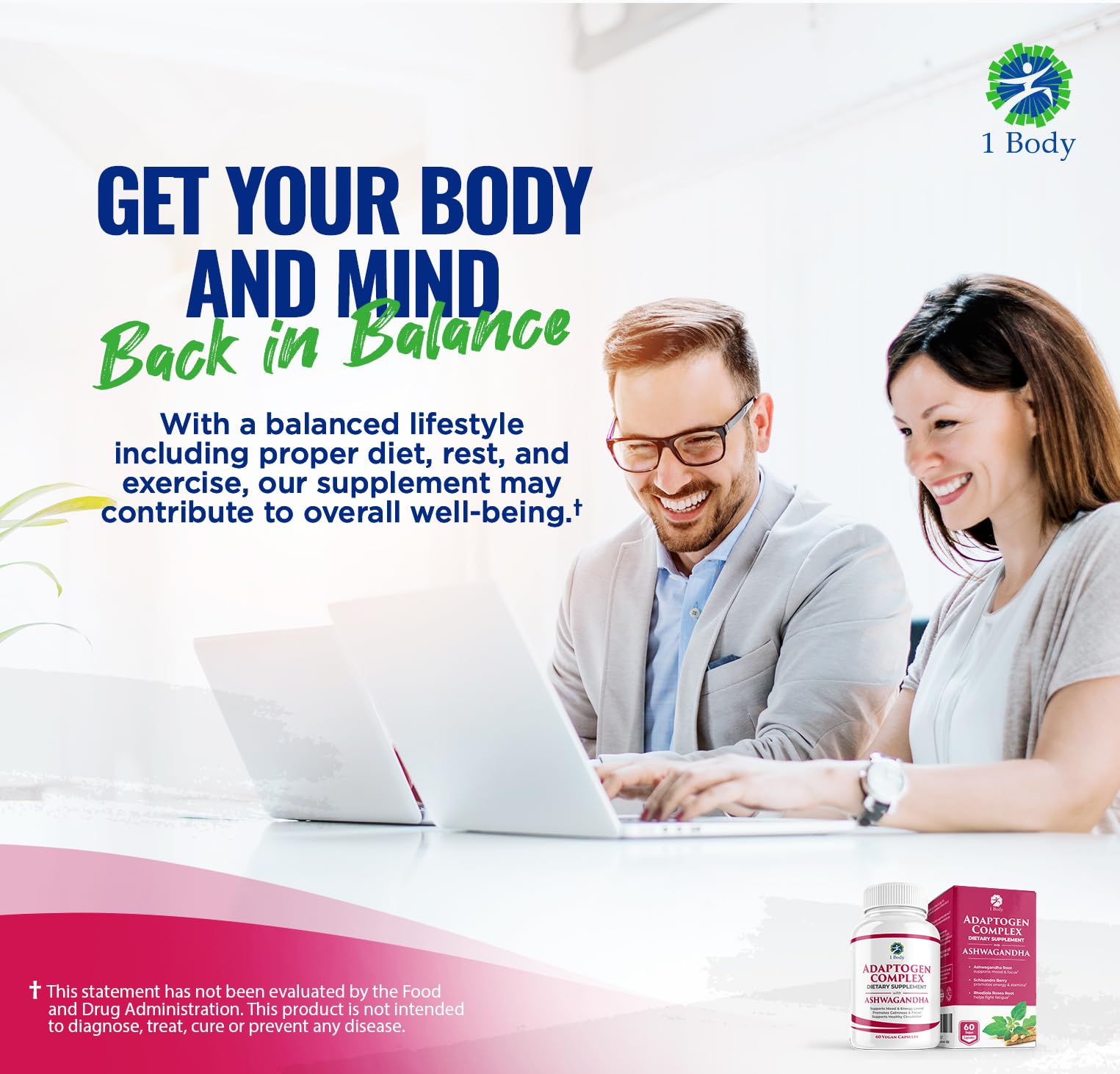 1 Body Adaptogen Complex with Ashwagandha 1 Body uk supplements