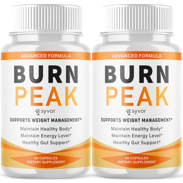(2 Pack) Burn Peak Capsules, Official Burnpeak Pink Salt Pills with All Natural Ingredients, Advanced BurnPeak Health Supplement with Premium Vitamins for Active Lifestyle Support (120 Capsules) Syvor uk supplements