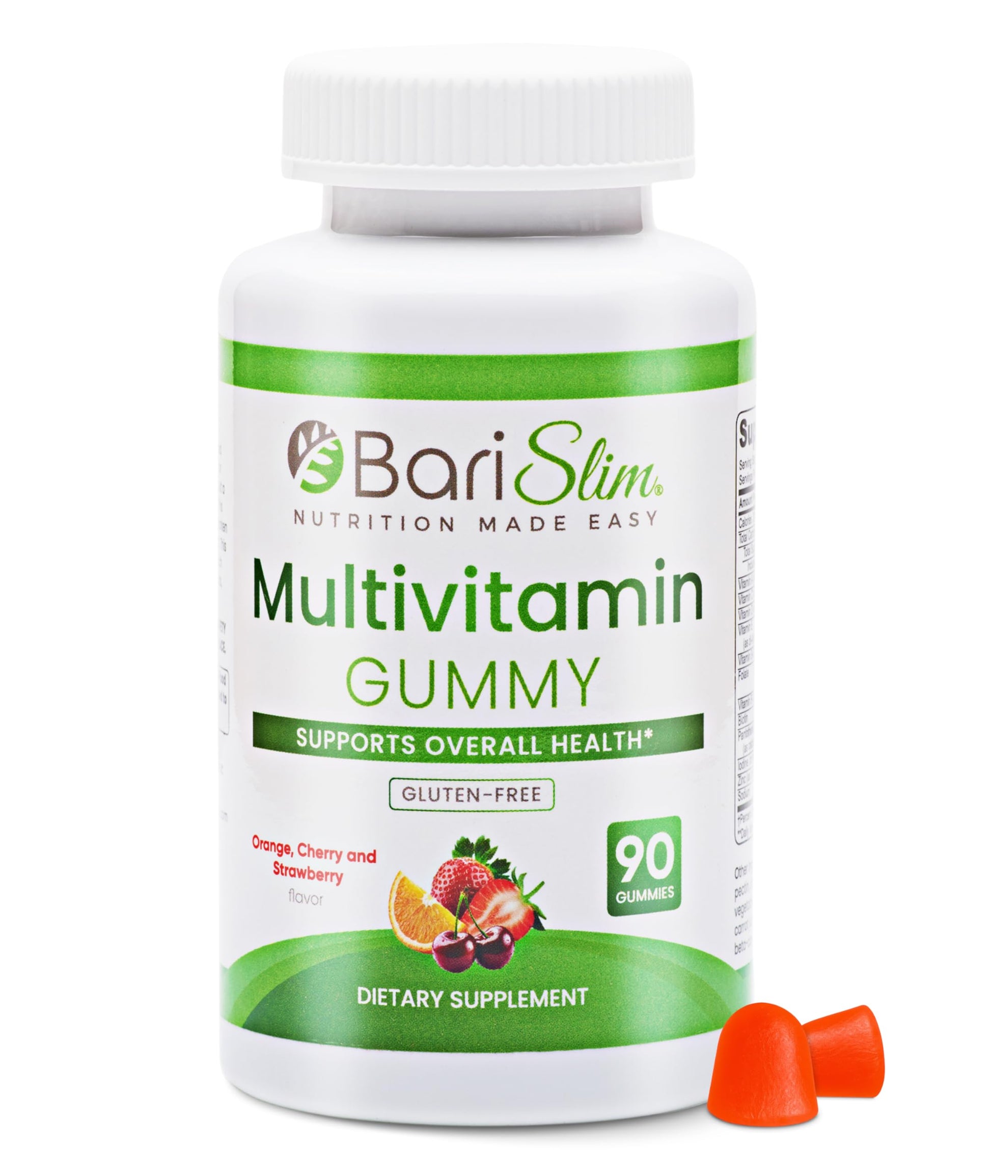 BariSlim Bariatric Chewable Multivitamin Gummies - Specially Formulated Gummy Vitamin for Patients After Weight Loss Surgery - Easy to Digest BariSlim uk supplements