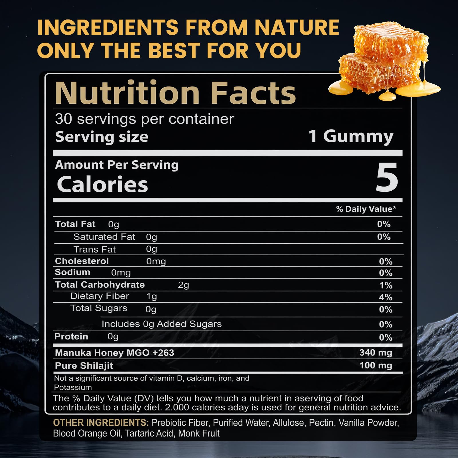 TOGOLIUN Primal Compound Shilajit Gummies for Men,with Manuka Honey, Organic Monk Fruit & Fulvic Acid, Shilajit Gummies Energy Supplements, 30 Gummies TOGOLIUN uk supplements