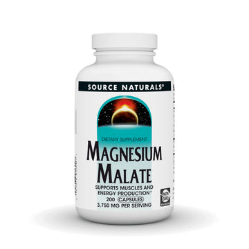 Source Naturals Magnesium Malate, Magnesium Malic Acid Supplement, Non GMO, 3750 MG Source Naturals uk supplements