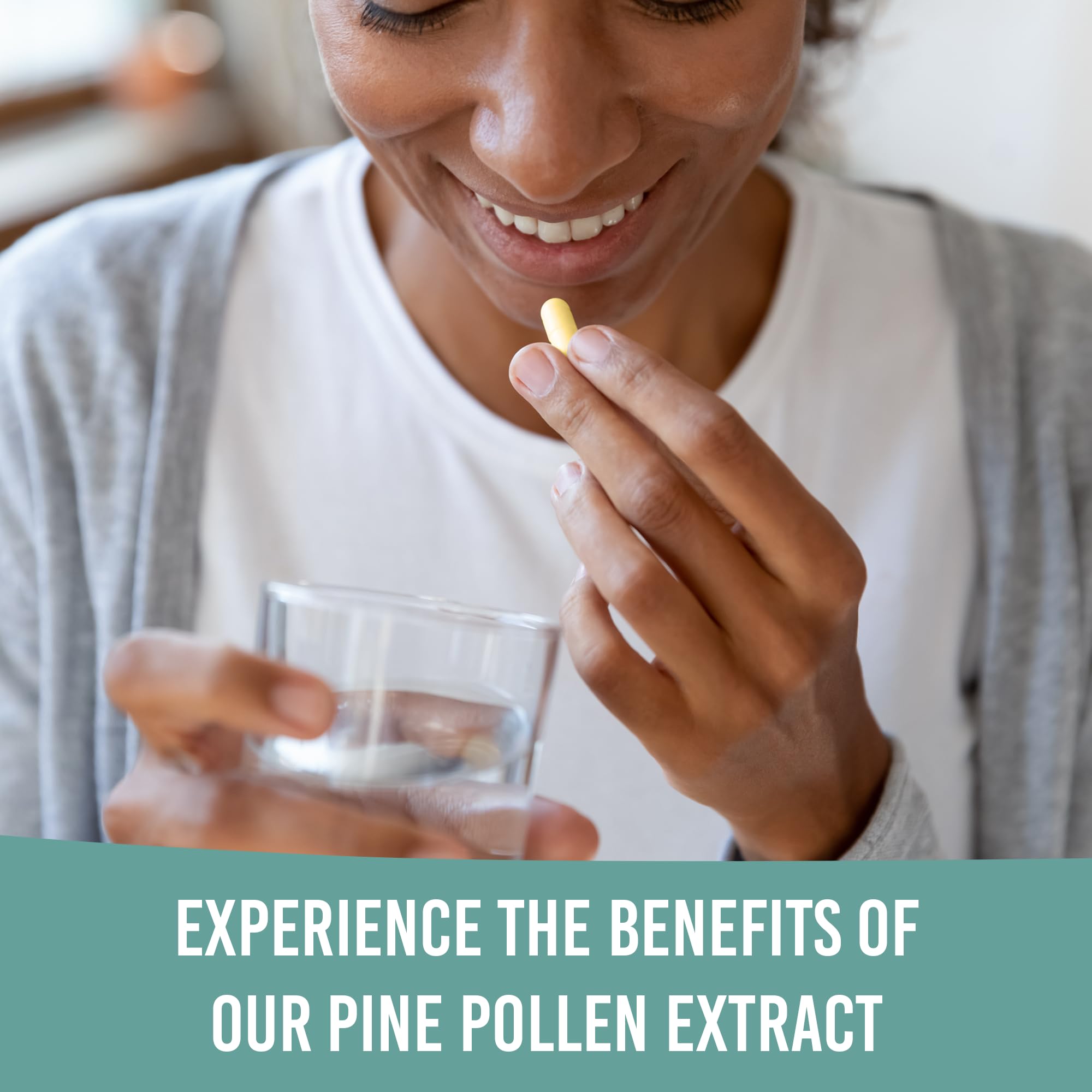 Holistic Bin Pine Pollen Capsules 500mg (Pinus Ponderosa) - Wild Harvested California Ponderosa Pine Pollen Powder - Olympic Grade - Organic, Non-GMO, No Fillers - 30 Day Supply (40 Capsules) Holistic Bin uk supplements