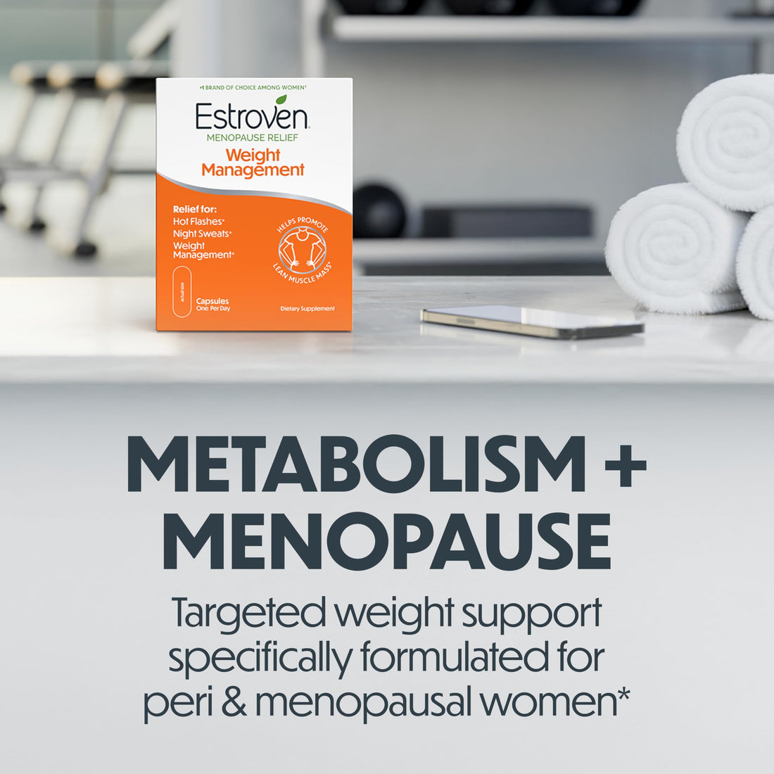 Estroven Weight Management for Menopause Relief - 30 Ct. - Clinically Proven Ingredients Help Manage Weight, Provide Night Sweats & Hot Flash Relief* Drug-Free & Gluten-Free Caplets Estroven uk supplements