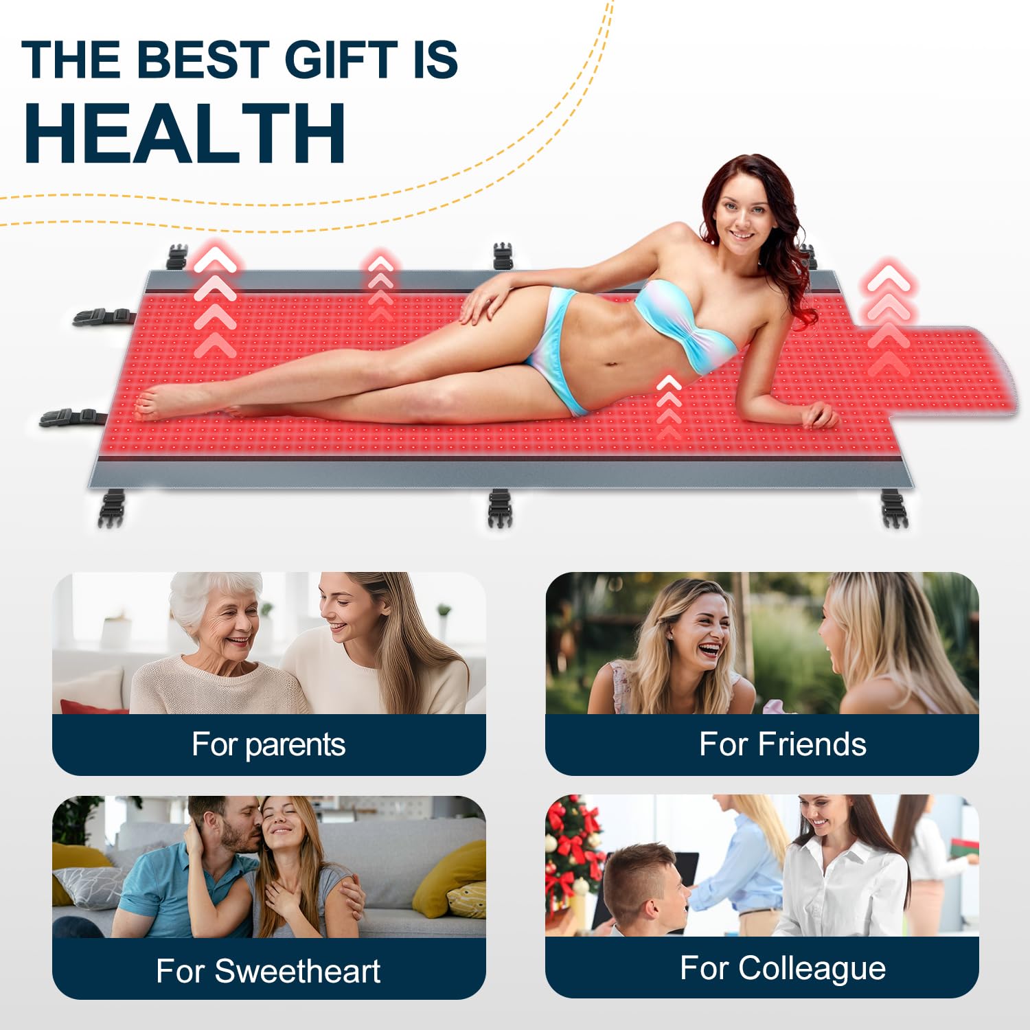 Red Light Therapy for Body - Full Body Red Light Therapy Mat, 71.0x33.31in, 2570Pcs 660nm & 850nm Kaoudt uk supplements