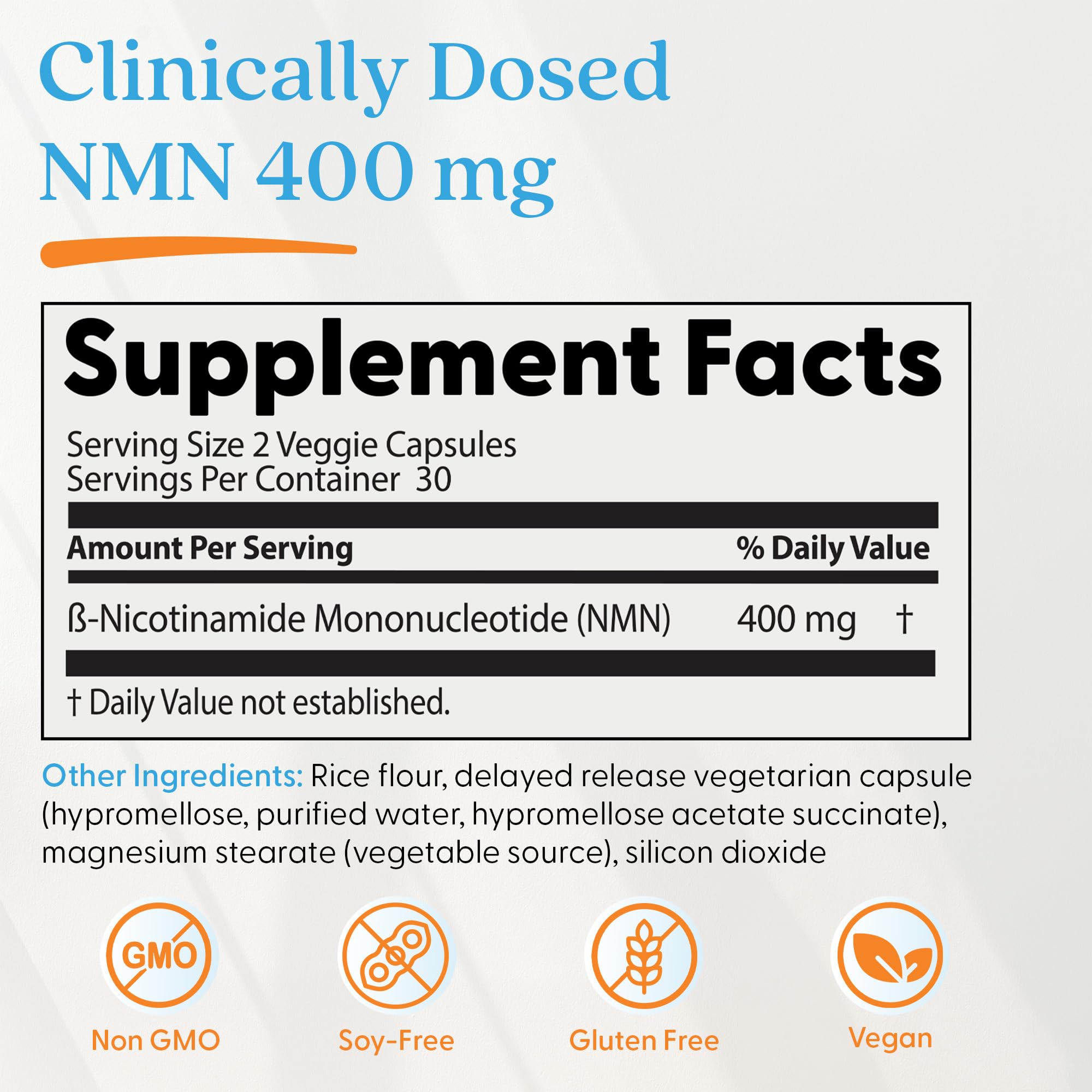 Doctor's Best NMN Supplement for Women & Men - Supports NAD+ Production & Cellular Energy, Beta Nicotinamide Mononucleotide, 200 mg per Capsule, Vegan, Non GMO - 60 Veg Caps Doctor's BEST uk supplements