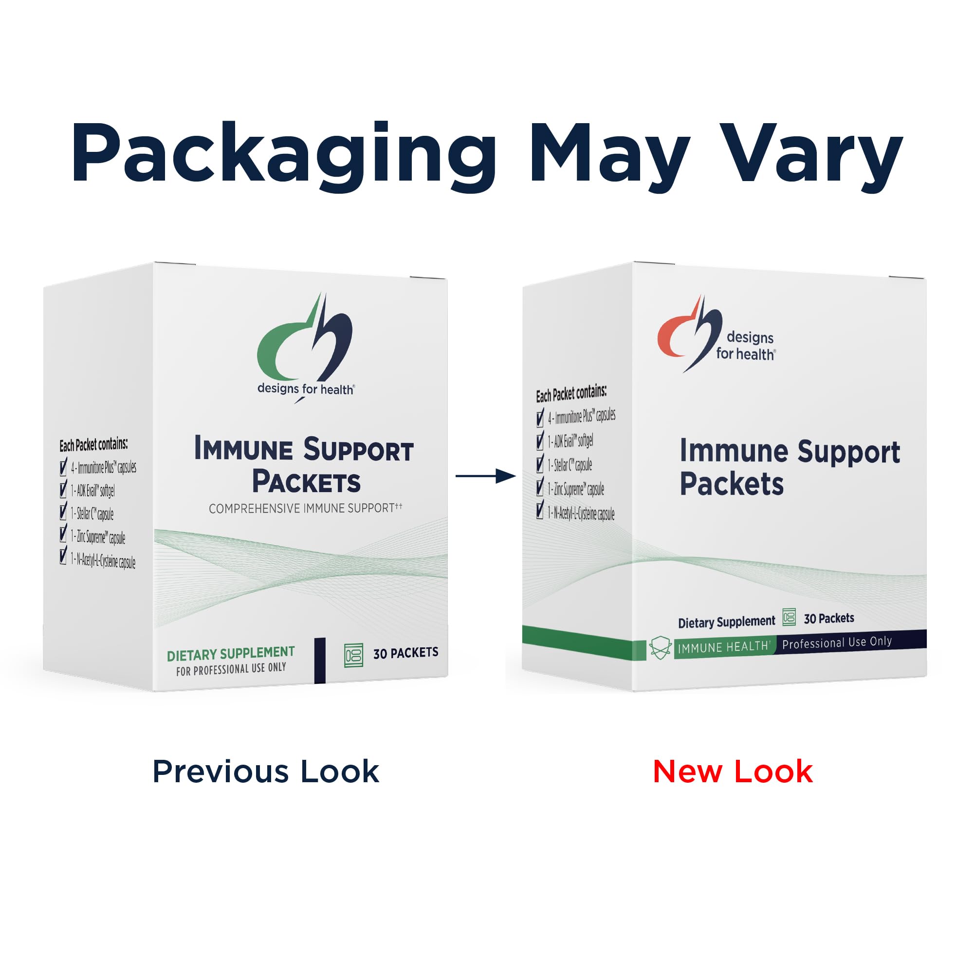 Designs for Health Immune Support Packets - One Month Supply with Immunitone Plus Mushroom Complex, Herbs, NAC, Vitamin D + K, Zinc, and Vitamin C (30 Packets) Designs for Health uk supplements