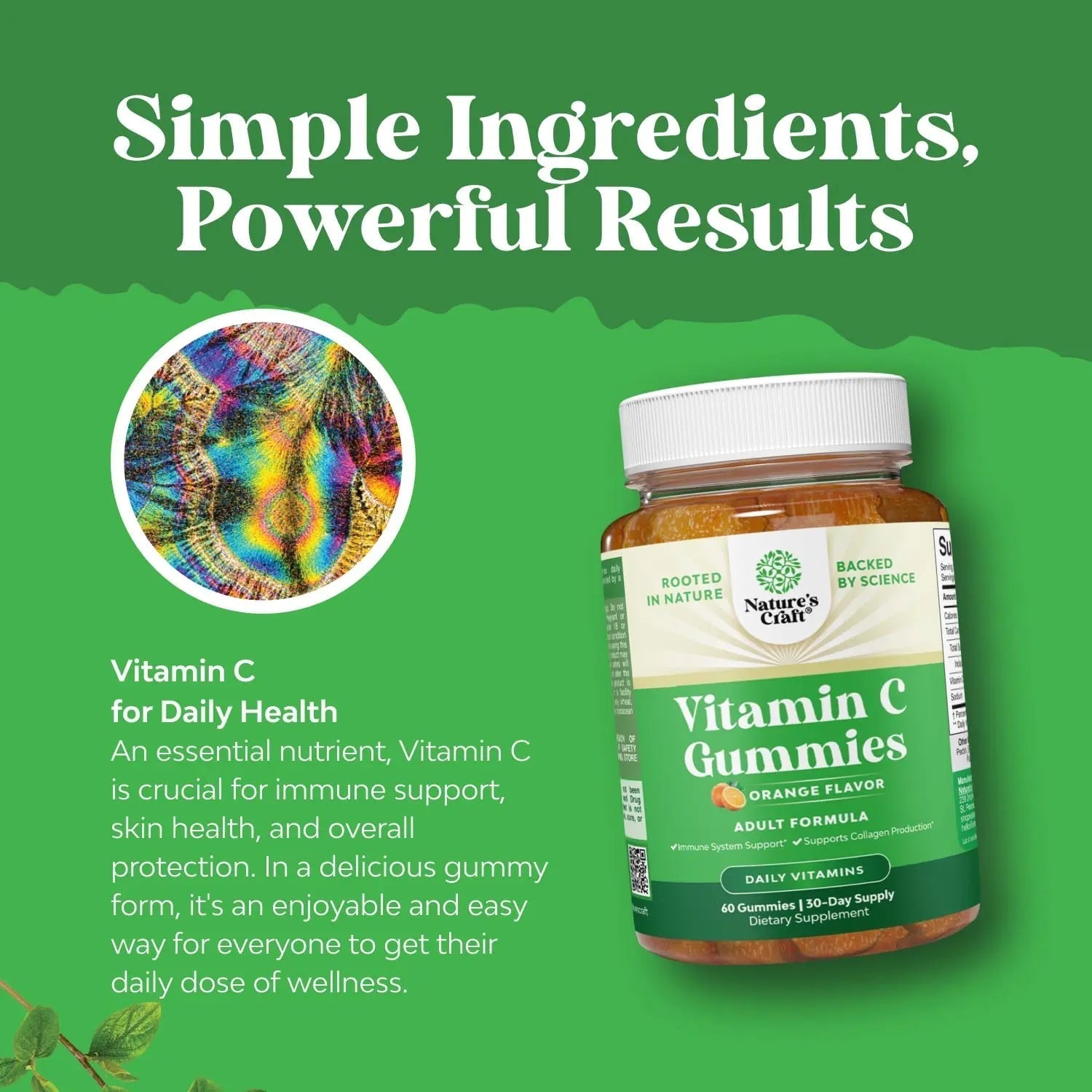 Bundle of Multivitamin Gummies for Adults - Vitamin Gummy for Energy and Immunity - Halal and Chewable Vitamin C Gummies for Adults Natures Craft uk supplements