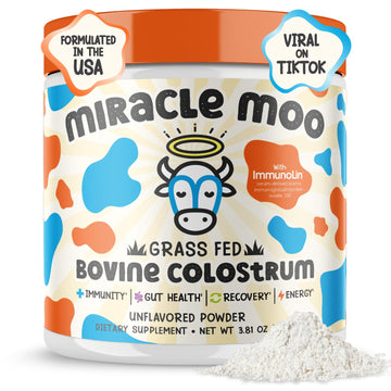 Colostrum Supplement for Gut Health, Hair Growth, Beauty and Immune Miracle Moo uk supplements