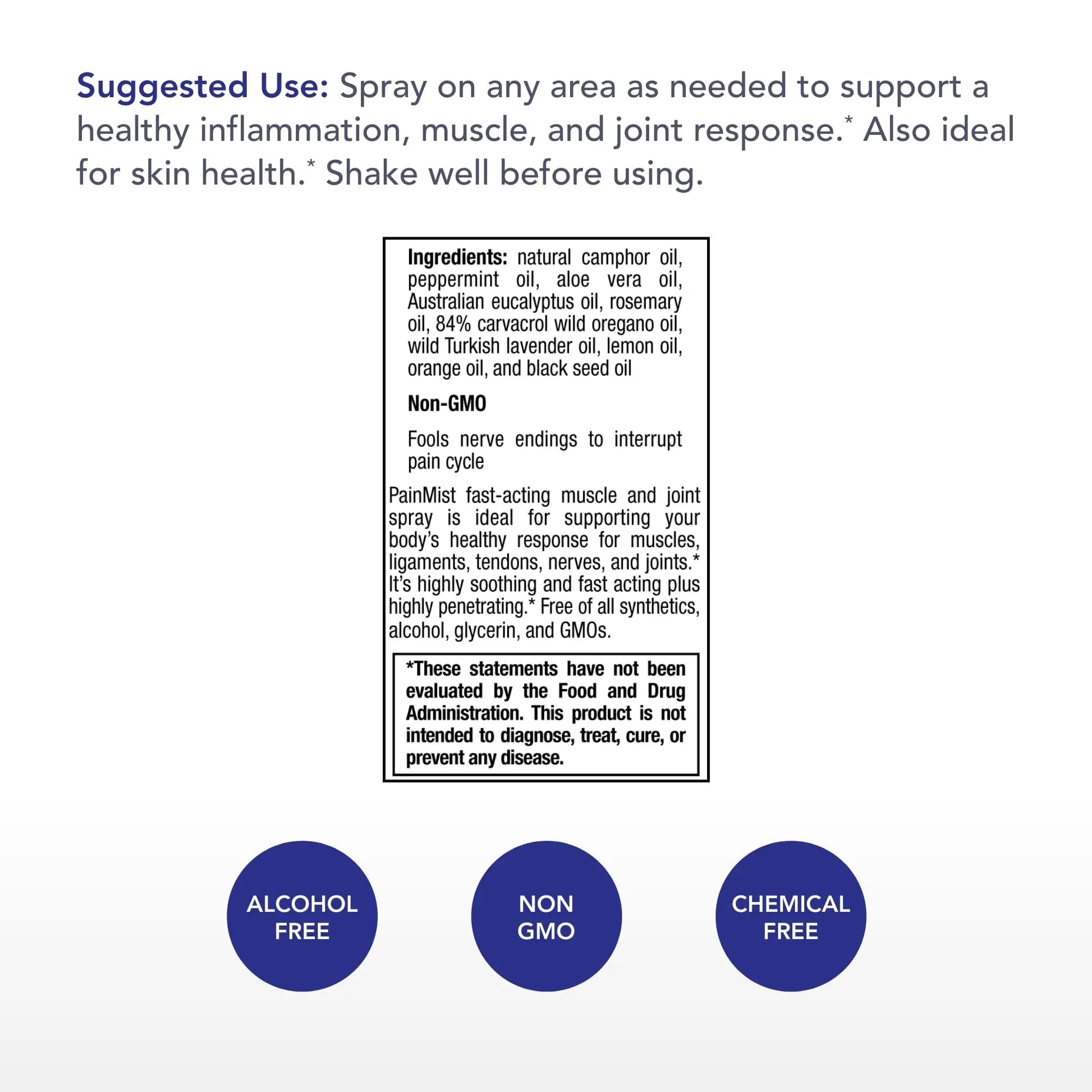 Physician's Strength PainMist - 1 fl oz - Healthy Inflammation Support - Non-GMO Physician's Strength uk supplements