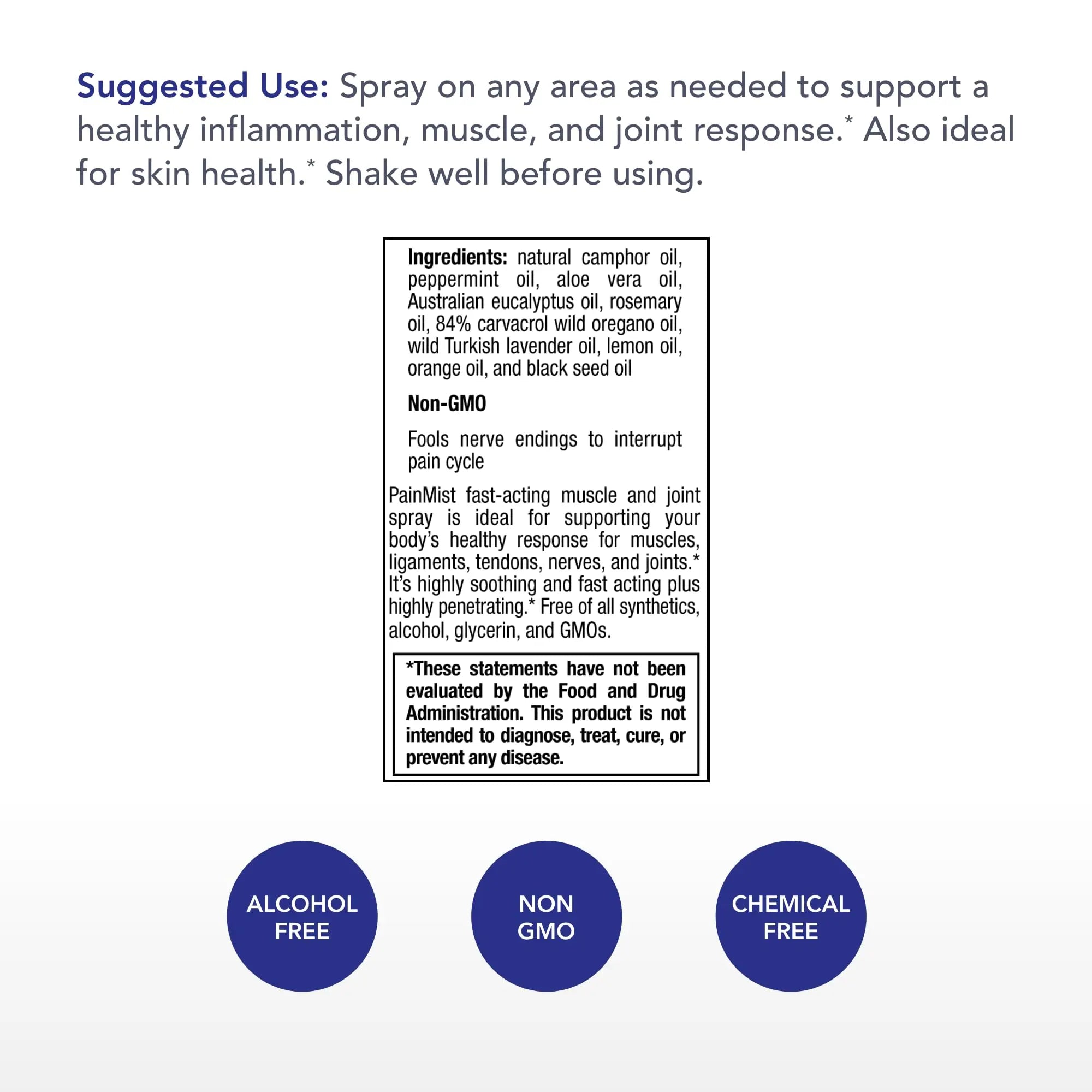 Physician's Strength PainMist - 1 fl oz - Healthy Inflammation Support - Non-GMO Physician's Strength uk supplements