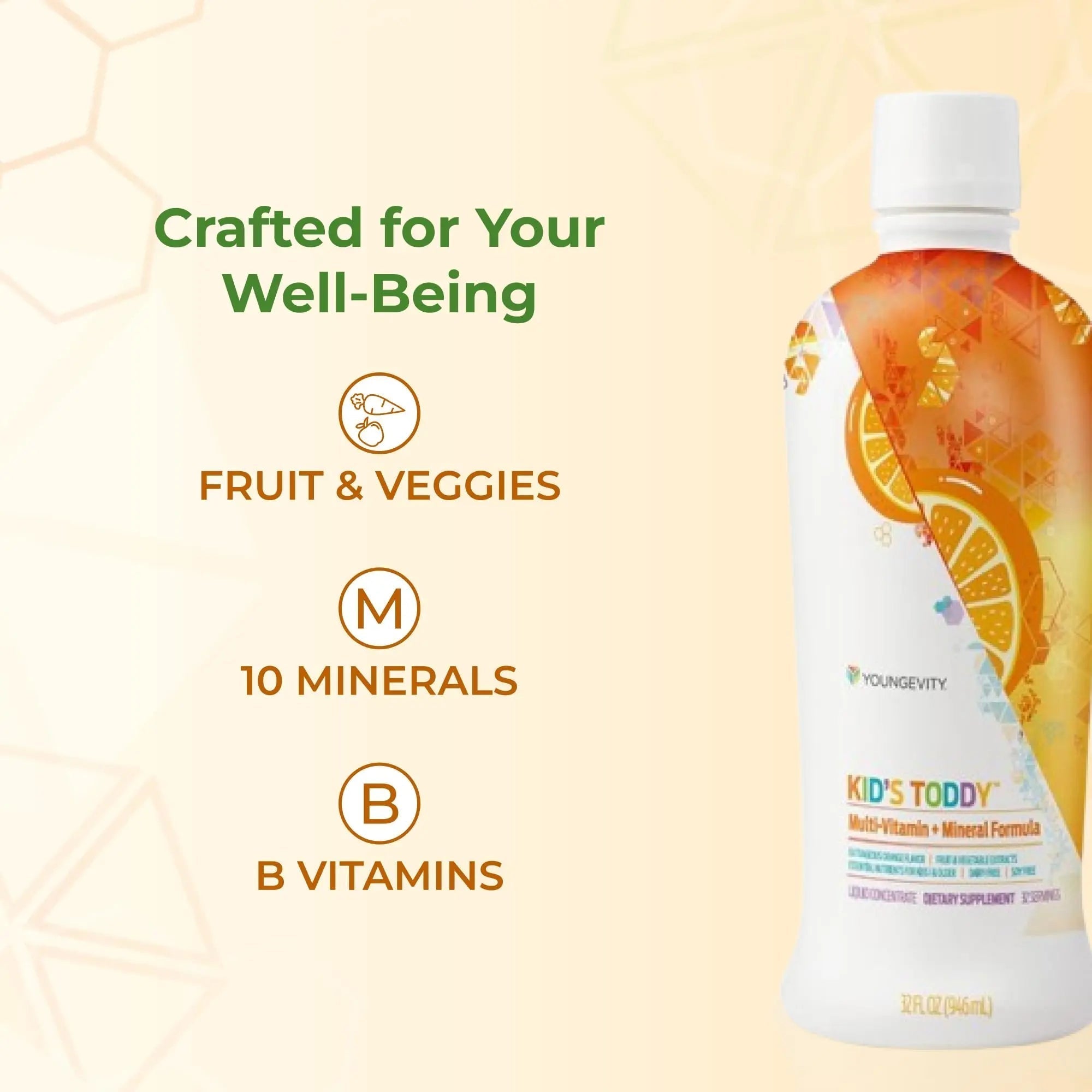 Youngevity Kid's Toddy™ - Mega Multivitamin for Kids & Children Age 2+ - 14 Vitamins, 10 Minerals, Phytonutrient Blend Youngevity uk supplements