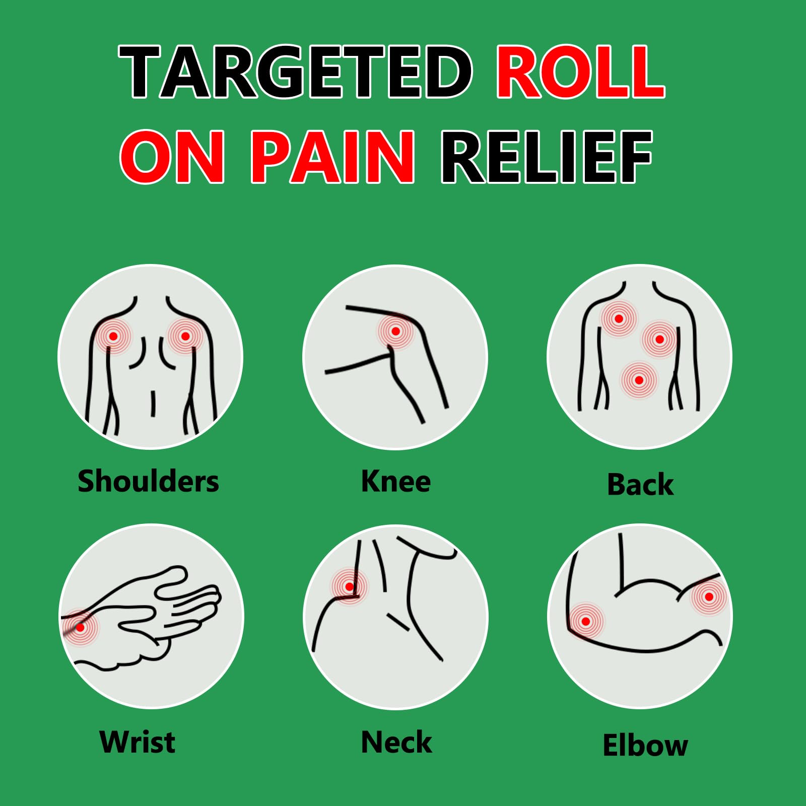 CARELIVING Roll On Pain Relief for Knee, Neck, Joint, Shoulder, Arthritis Pain Reliever, Sore Muscle Relief, Roll On Menthol Gel 2.5 Fl Oz (Pack of 2) CARELIVING uk supplements